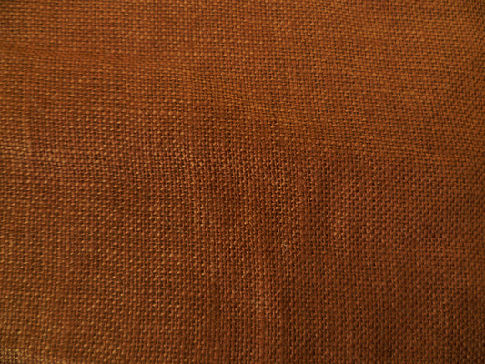 Terracotta ,Plain Weave Linen  With a 53 inch width