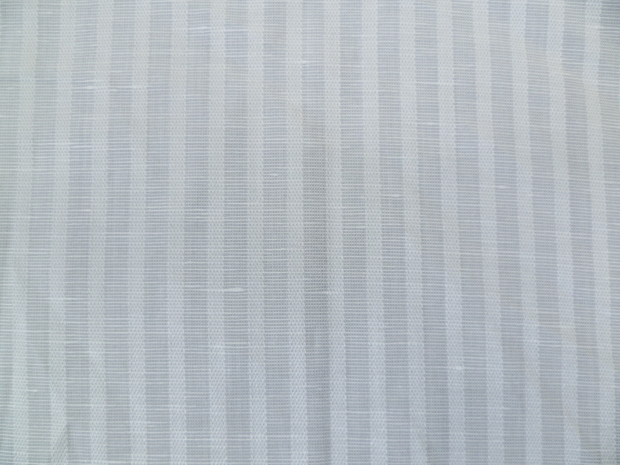 Soft Grey and White Striped Cotton-Linen