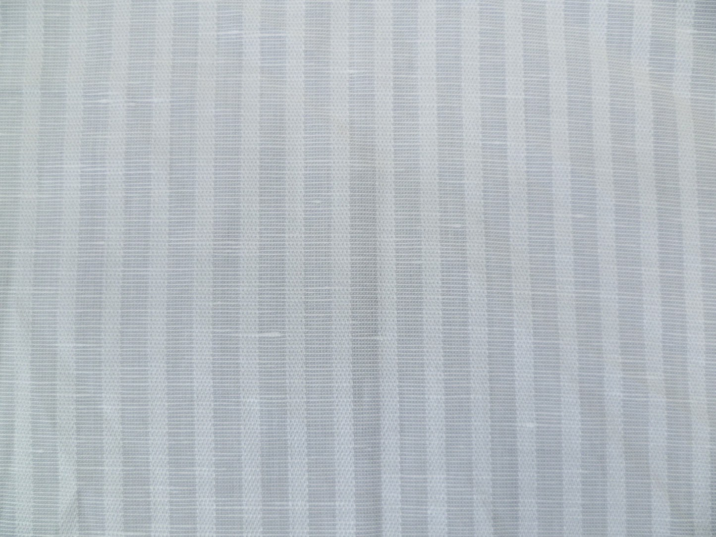 Soft Grey and White Striped Cotton-Linen