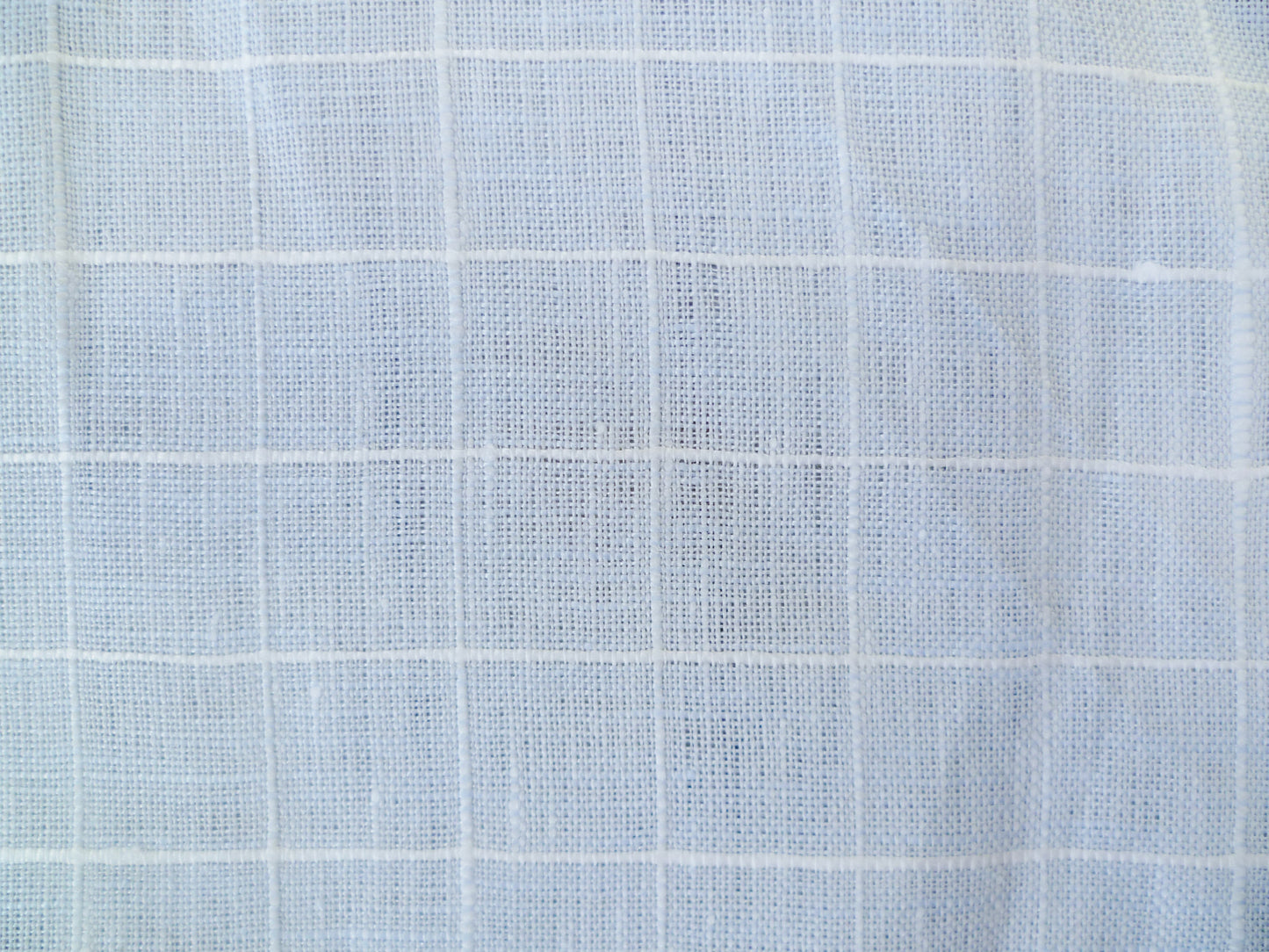 Soft Blue-Grey Check linen