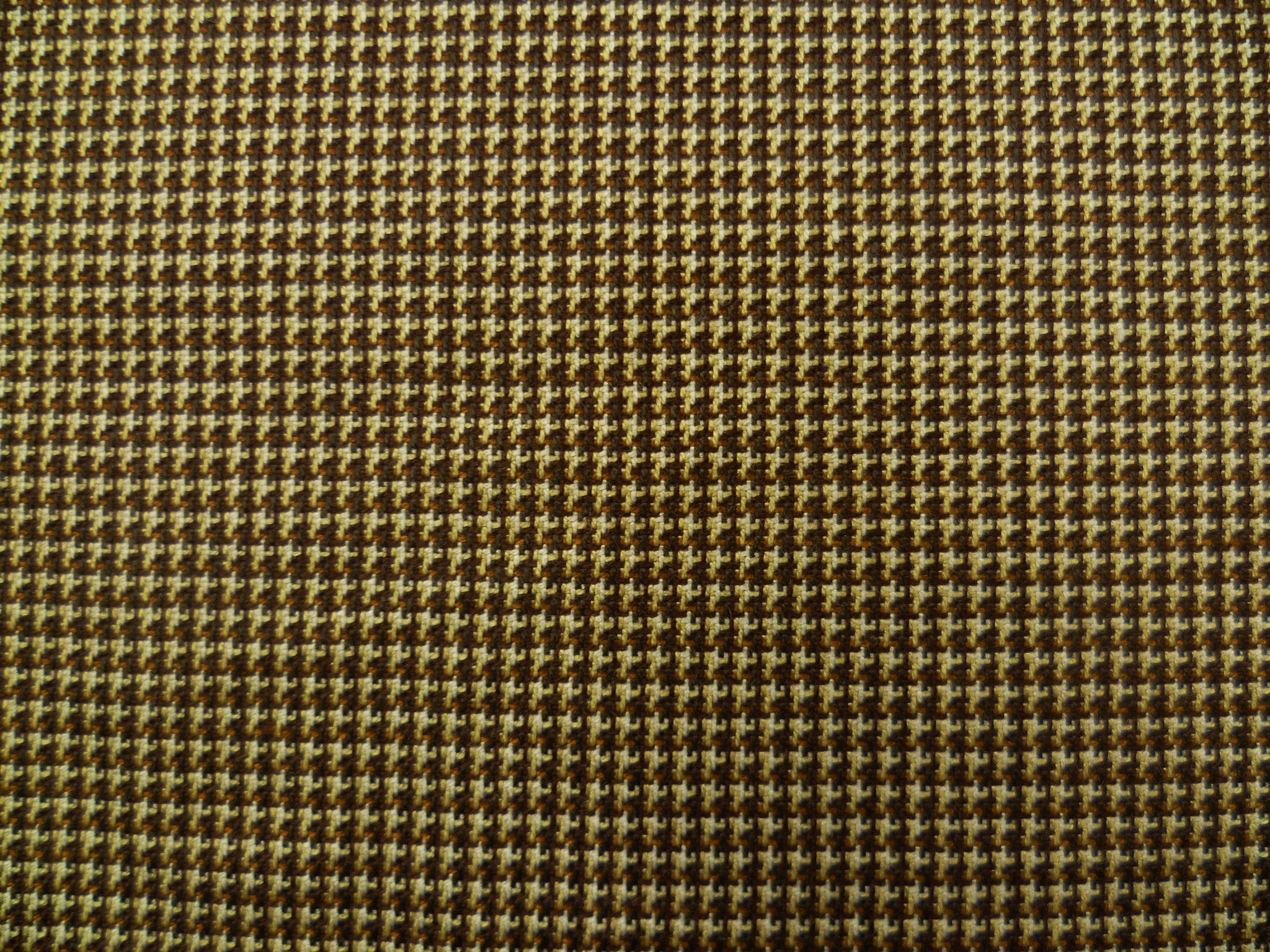 Mixed Brown, Beige and White Neatcheck Patterned Wool-Silk         special price