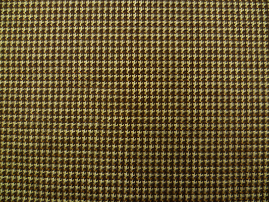 Mixed Brown, Beige and White Neatcheck Patterned Wool-Silk         special price