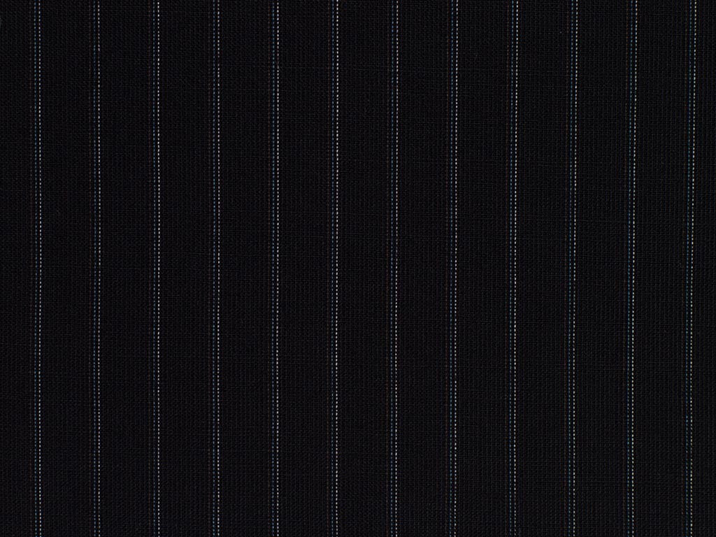 Navy, Burgundy, Blue, and White Broken Striped Wool Worsted