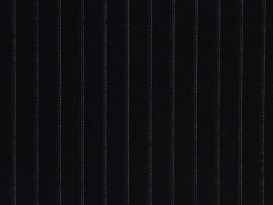 Navy, Burgundy, Blue, and White Broken Striped Wool Worsted