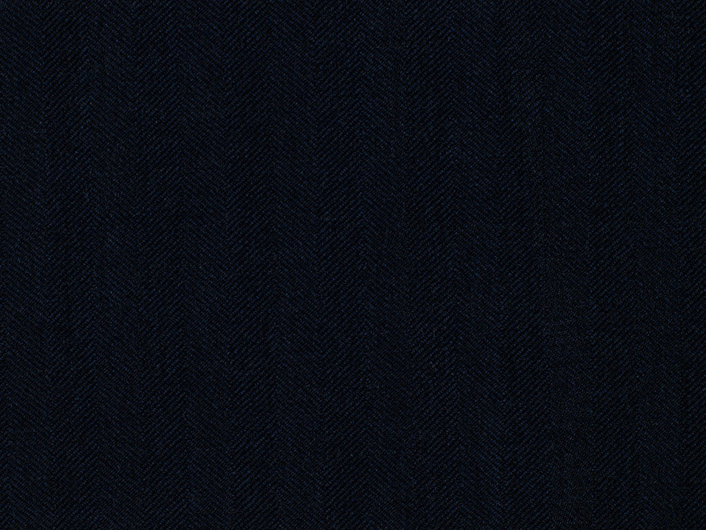 Navy Blue Whalebone Patterned Wool-Silk