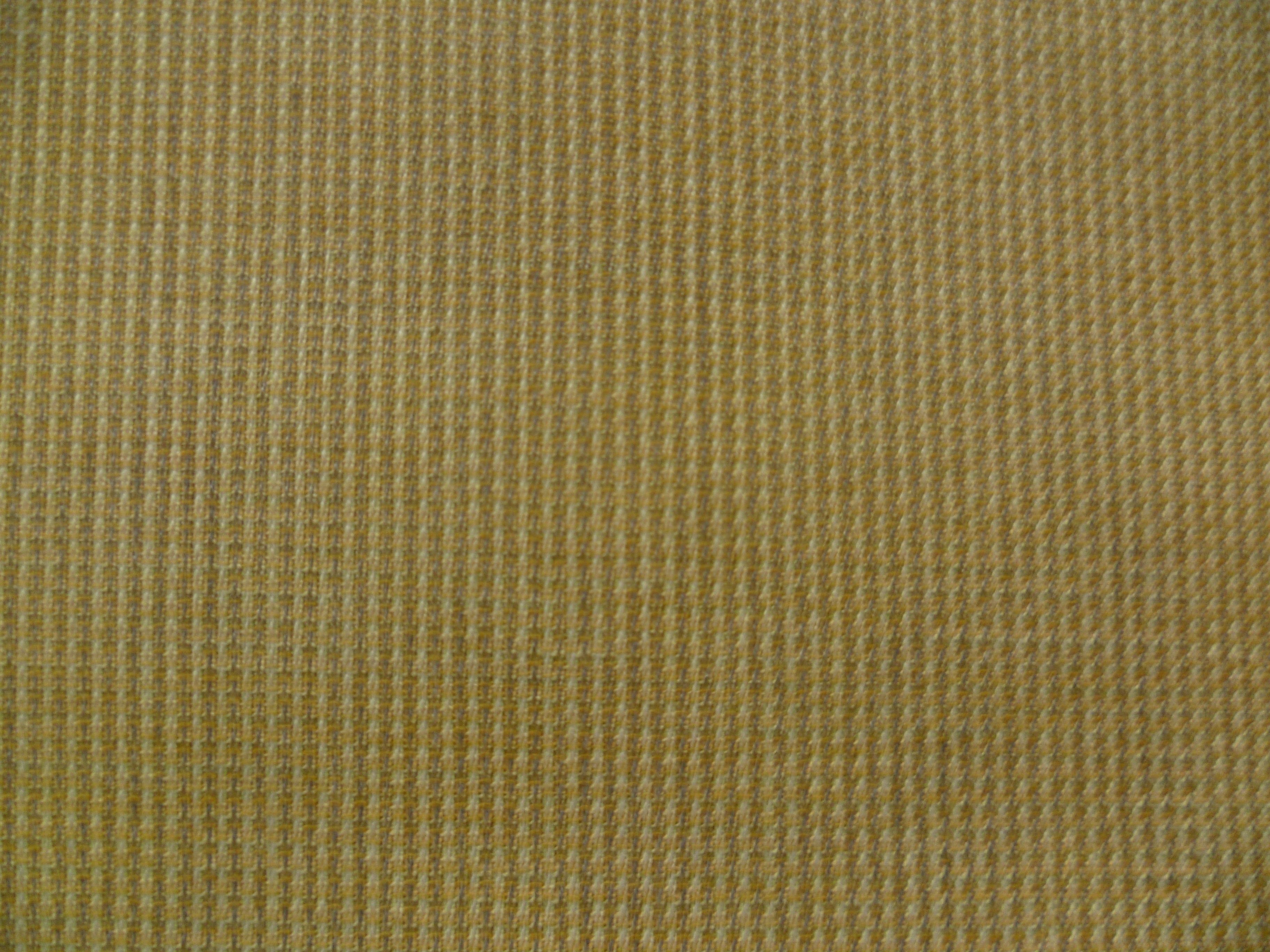 Beige Yellow Houndstooth Wool Suiting