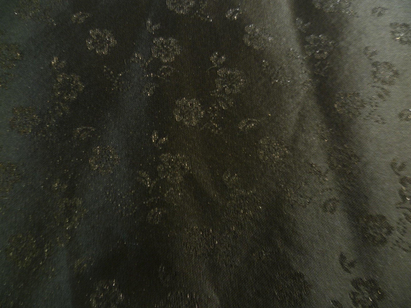 Black Floral Silk Viscose Formal Suiting