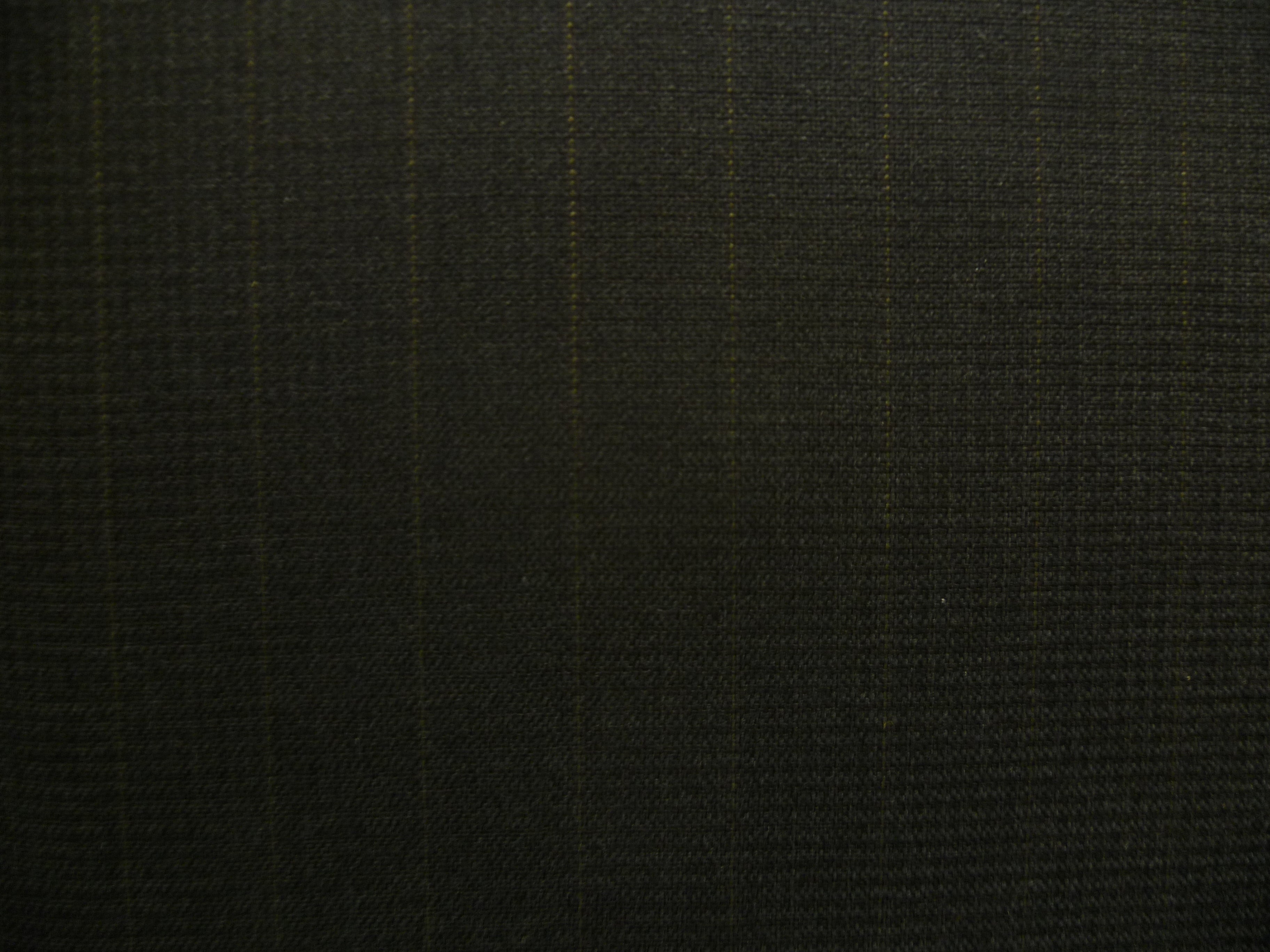 Black Gold Stripe Worsted Wool Suiting