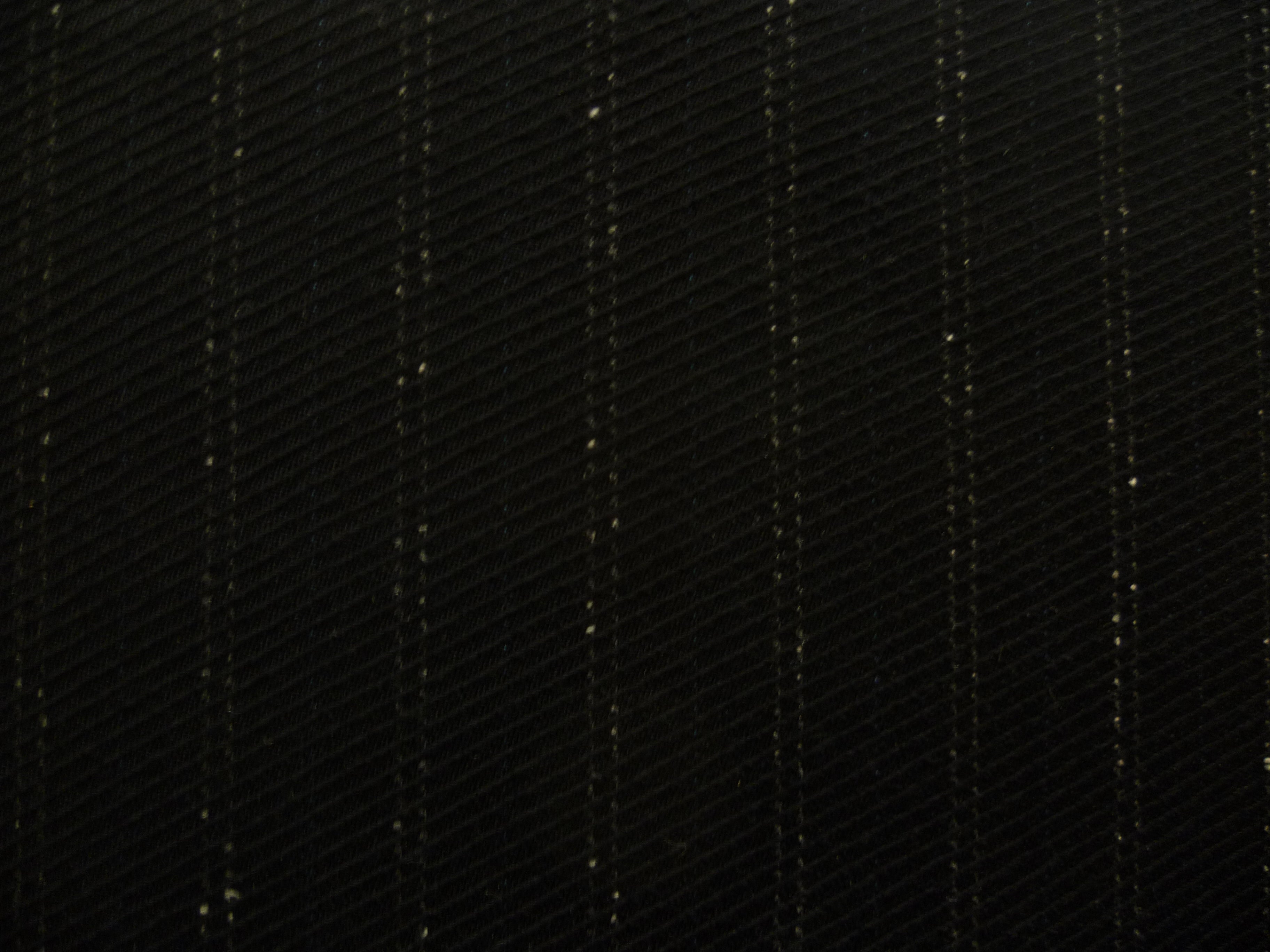 Black Gold Stripe Worsted Wool Suiting