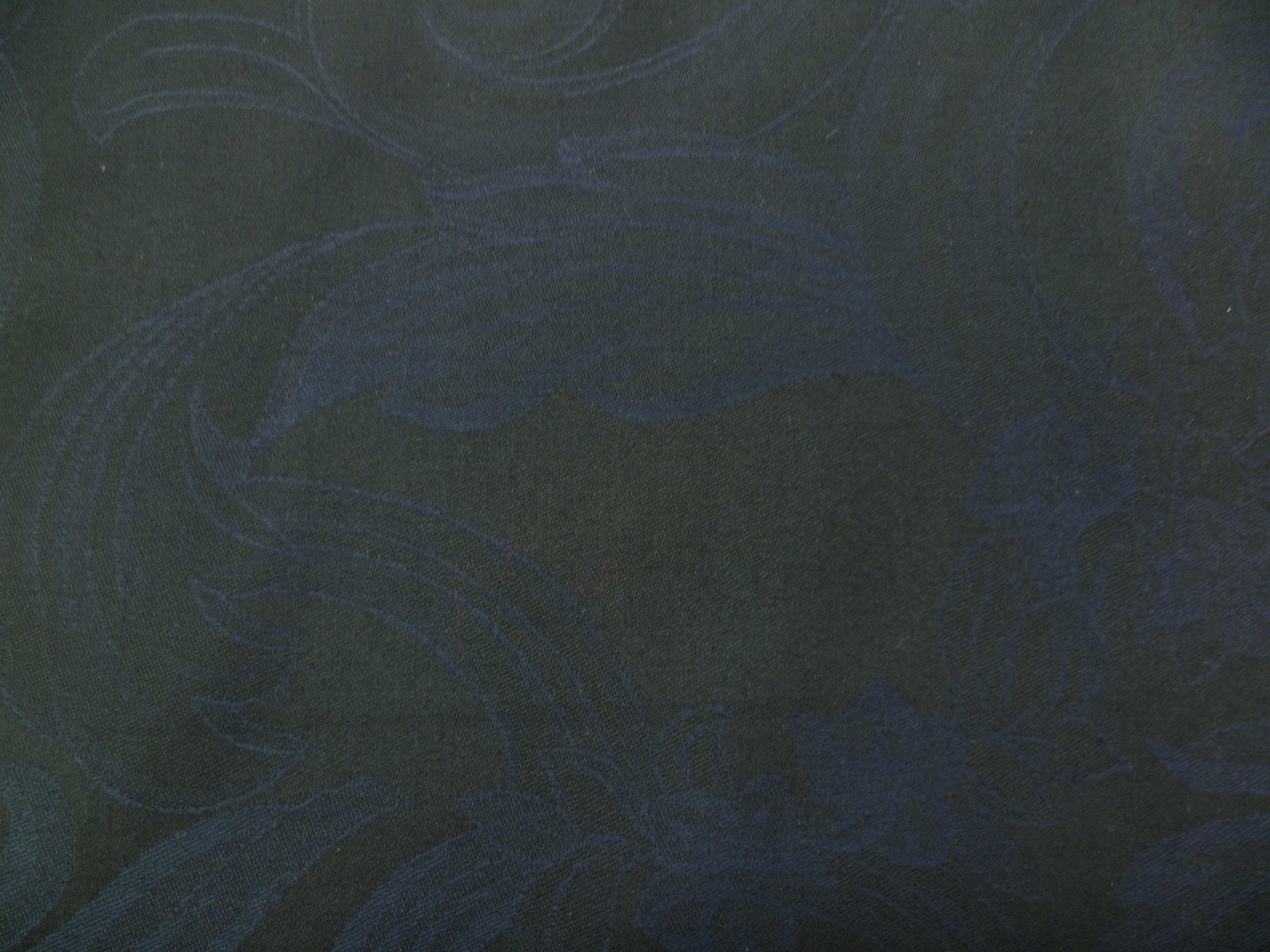 Black Navy Floral Silk Viscose Formal SuitingBlack Navy Floral Formal Suiting