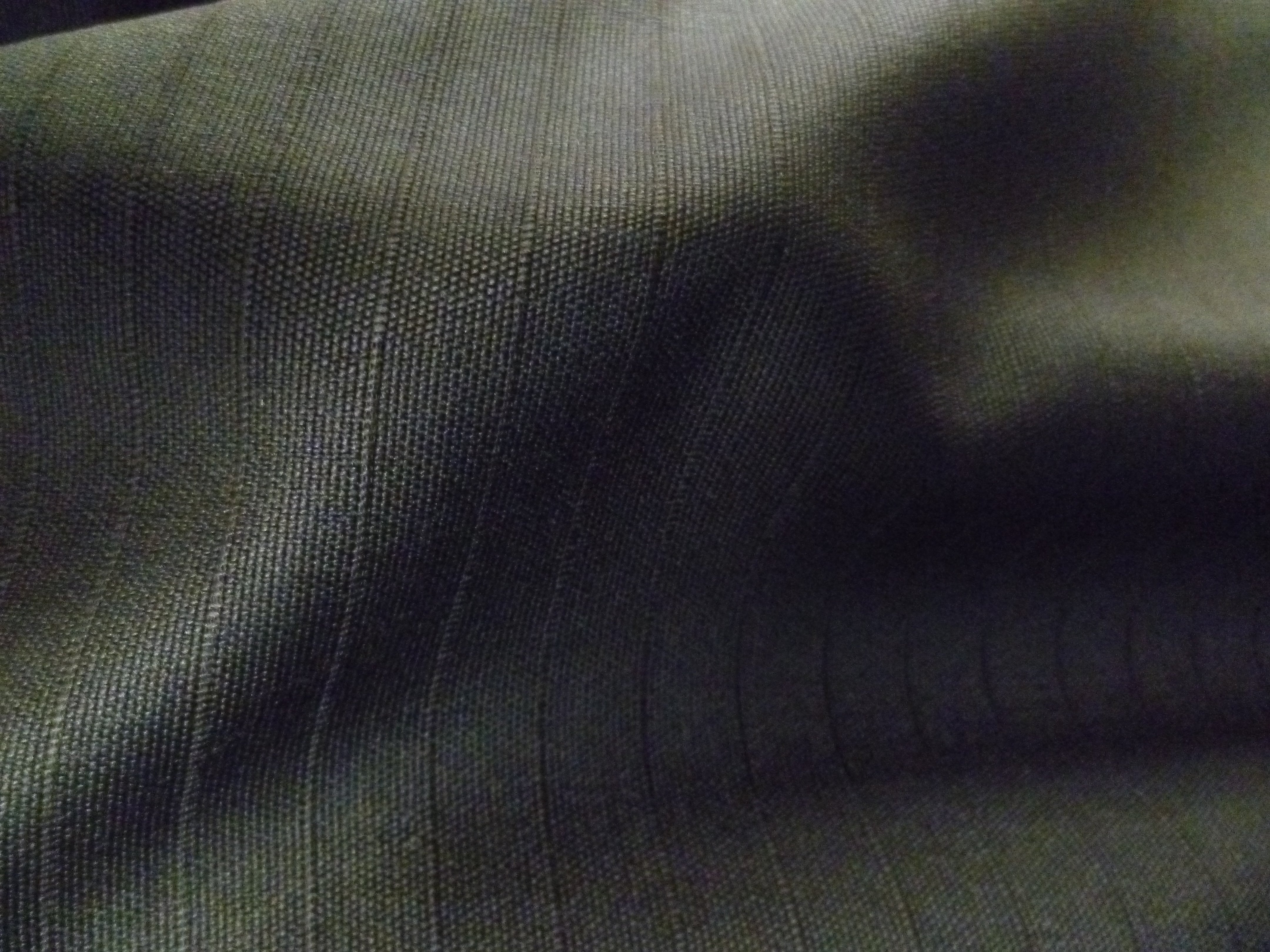 Black Stripe Worsted Wool Suiting
