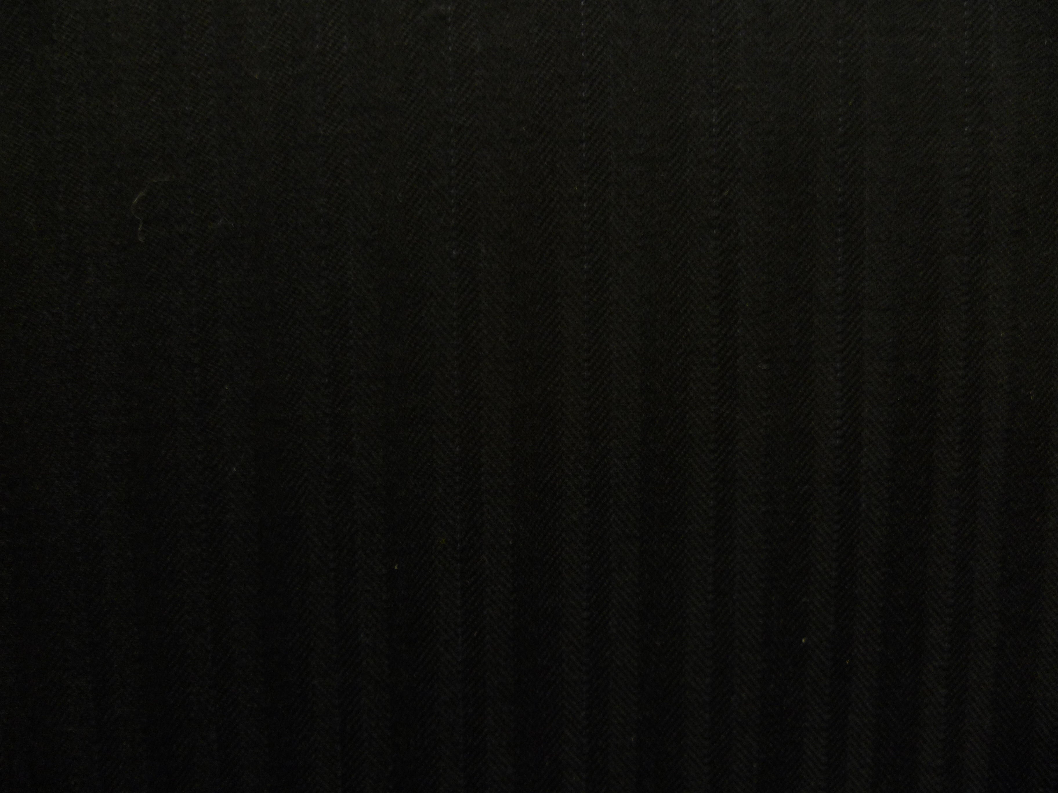 Black Tone Stripe Worsted Wool Suiting