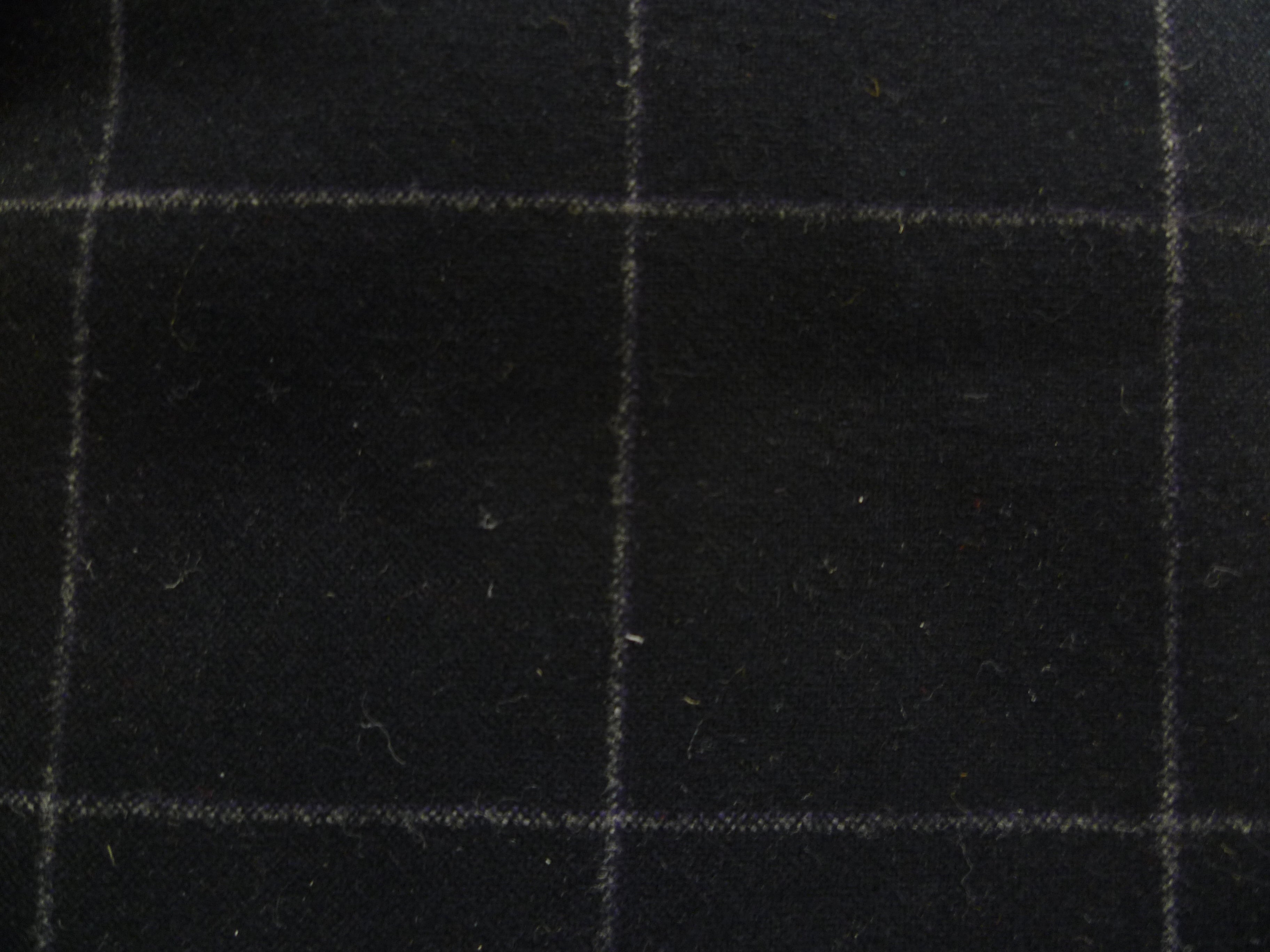 Black White Check Wool Cashmere Blazer Suiting