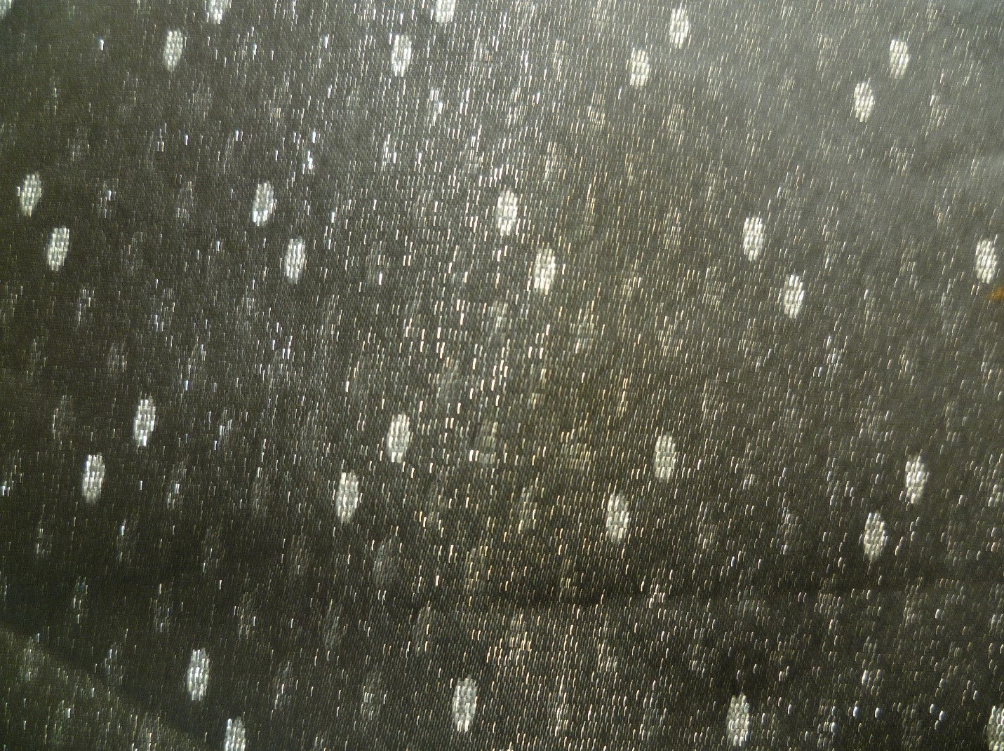 Black White Pin Dot Silk Viscose Suiting