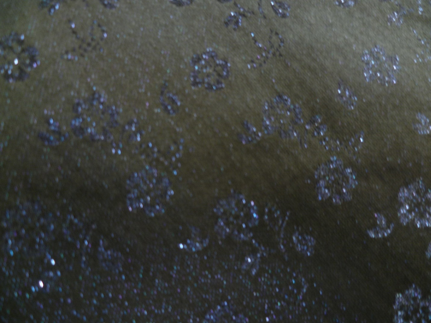 Blue Black Floral Silk Viscose Formal Suiting