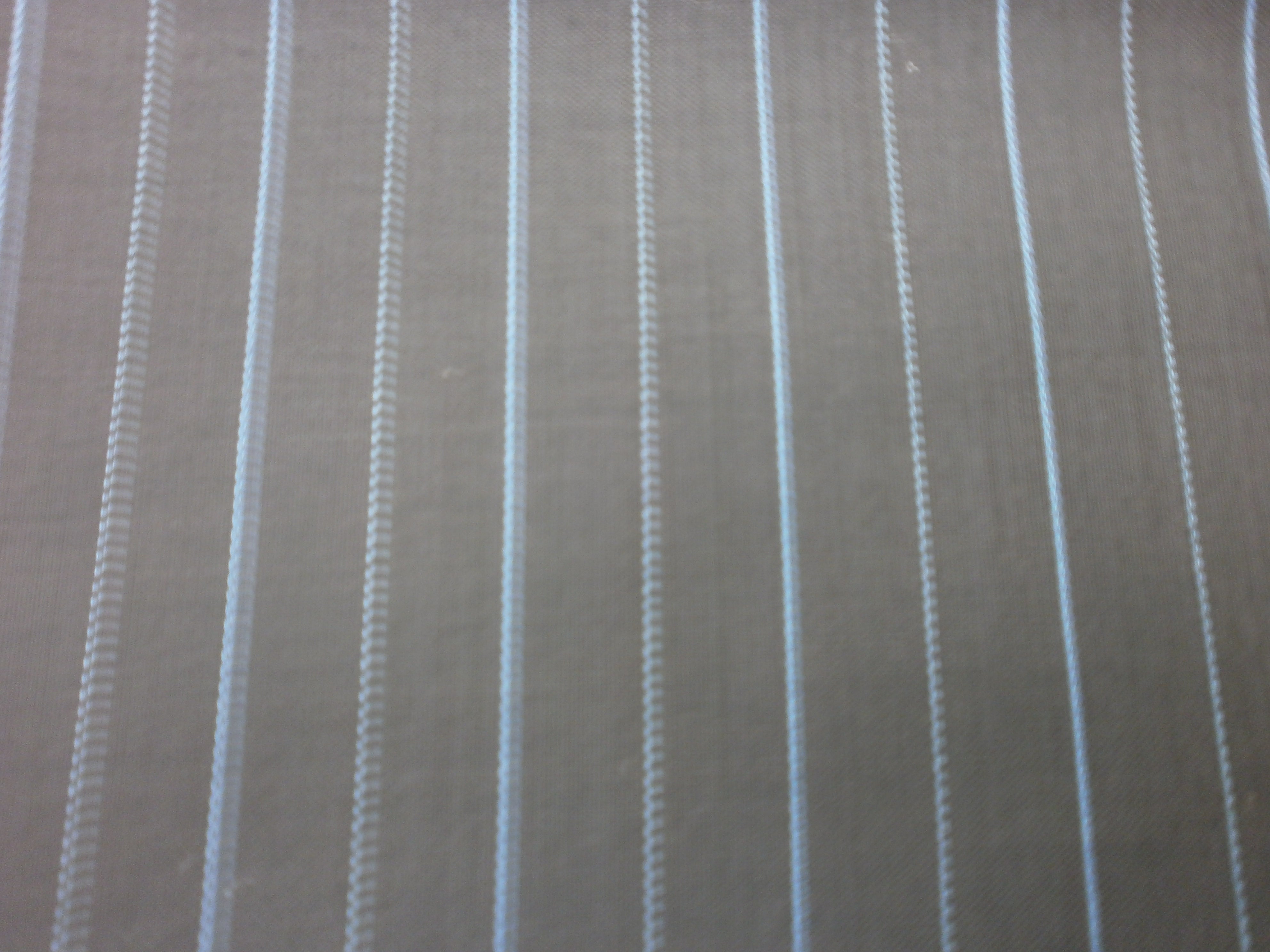 Blue Black Stripe Worsted Wool Suiting