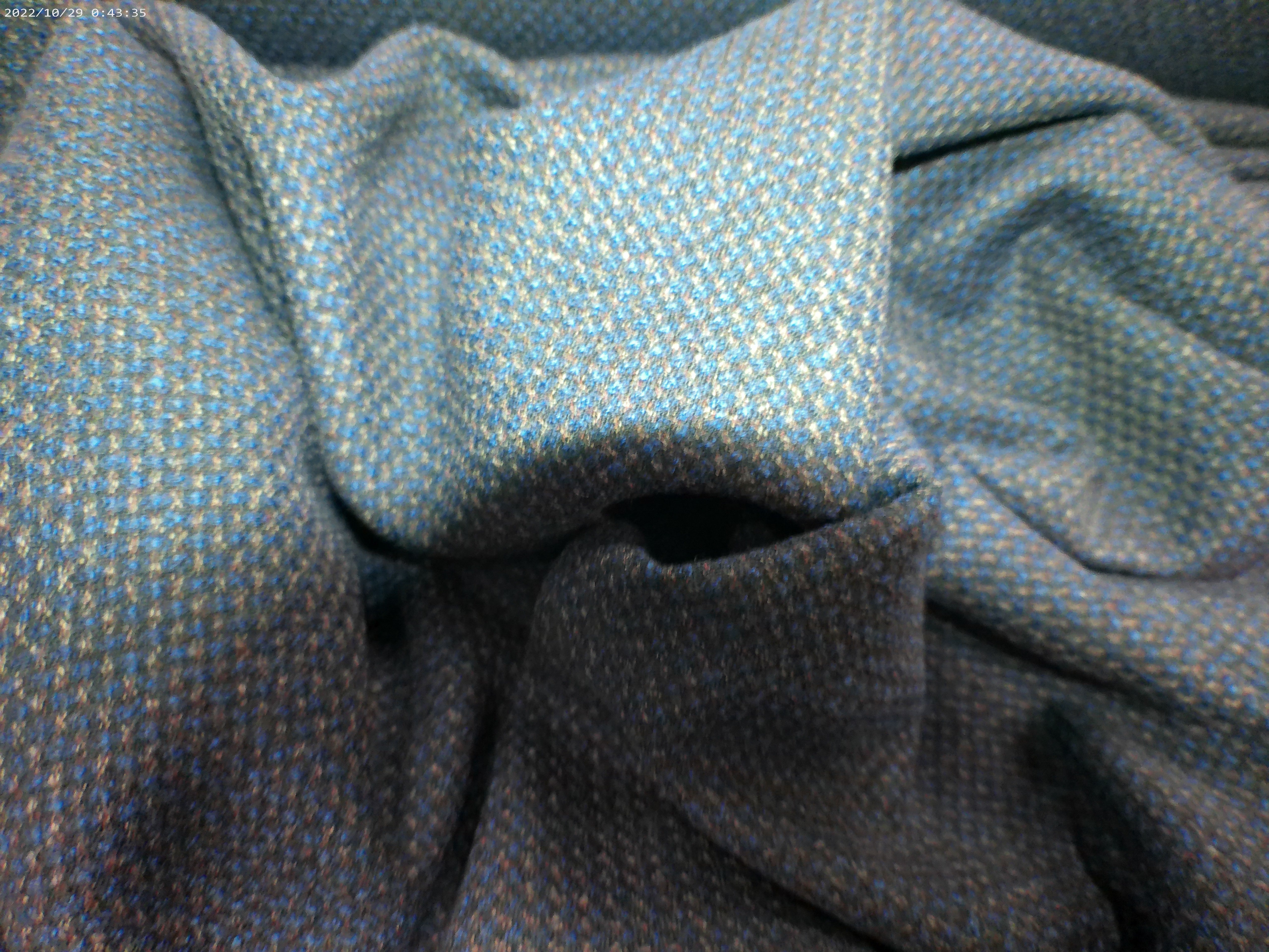 Blue Grey Birdseye Wool Blazer