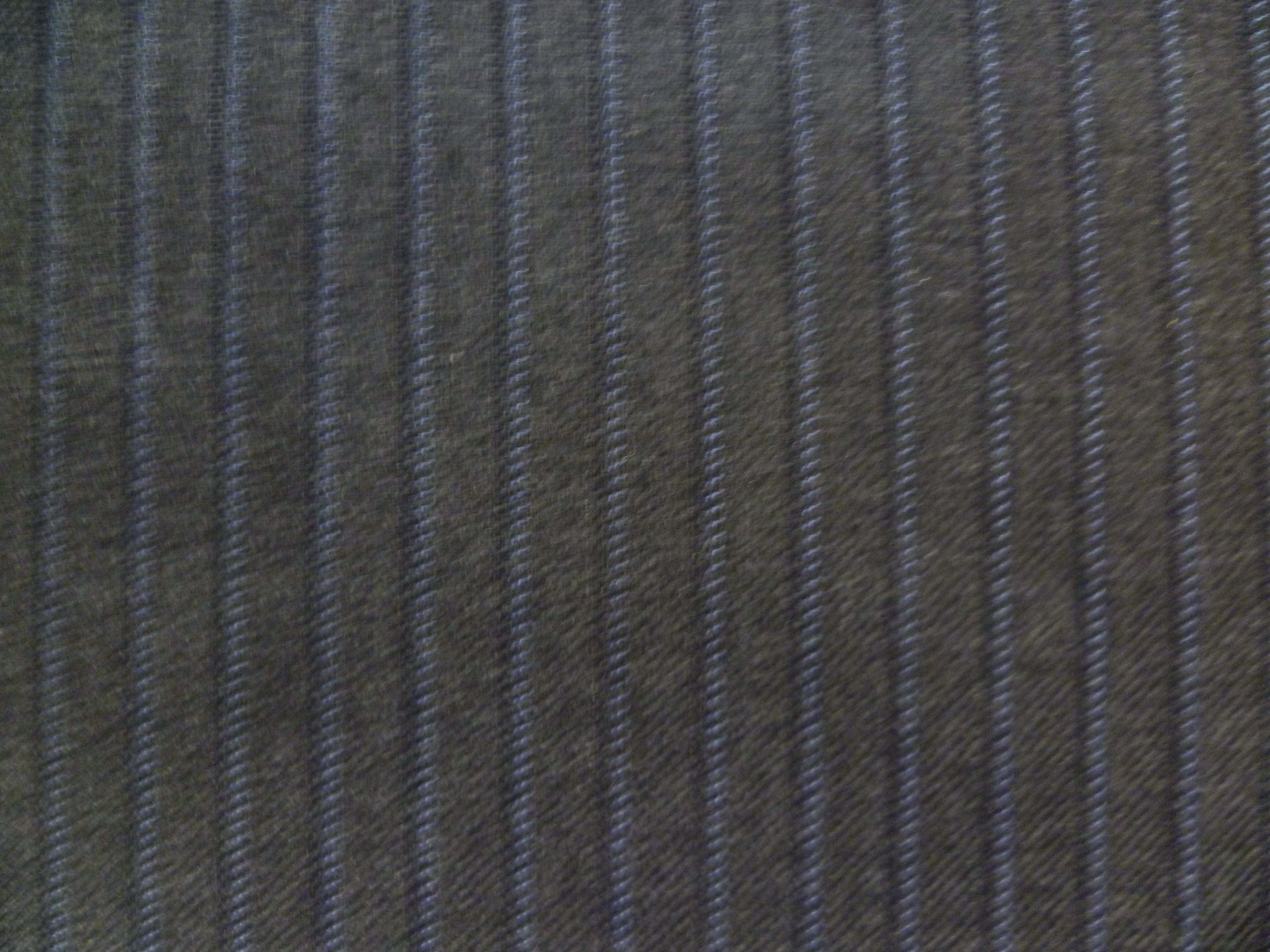 Blue Grey Stripe Wool Suiting