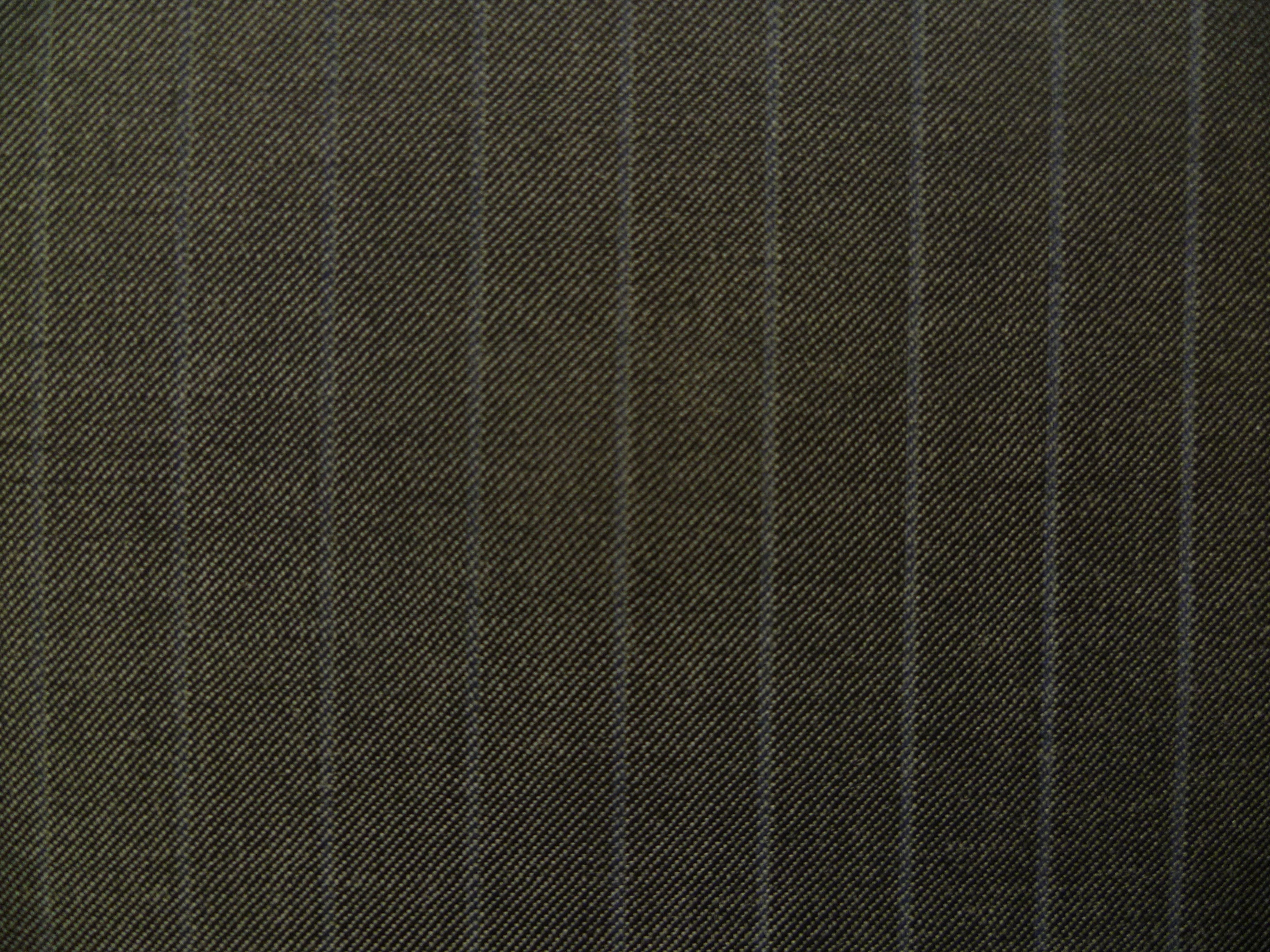 Blue Grey Stripe Worsted Wool Suiting