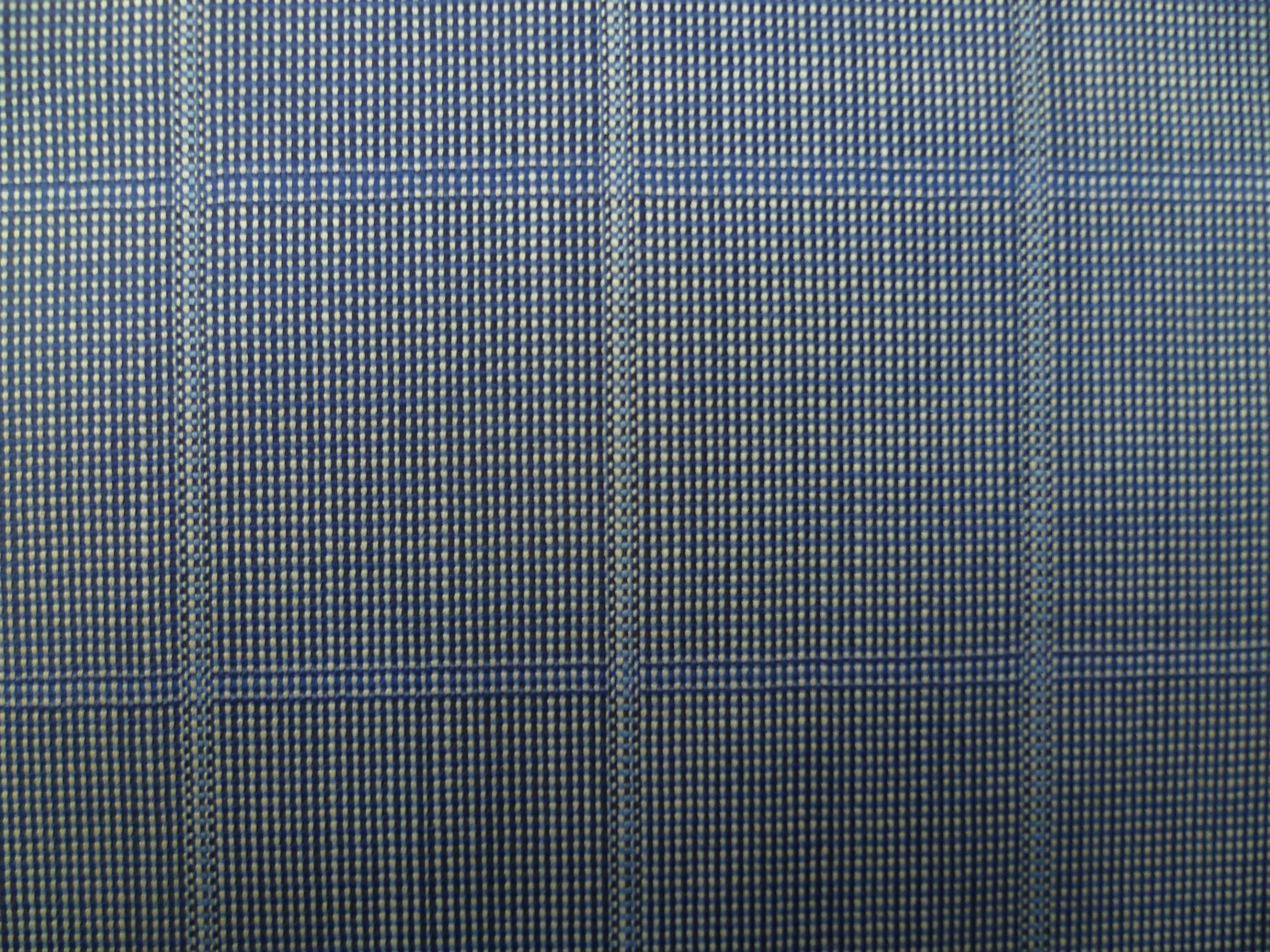 Blue Tonal Check Wool Blazer Suiting
