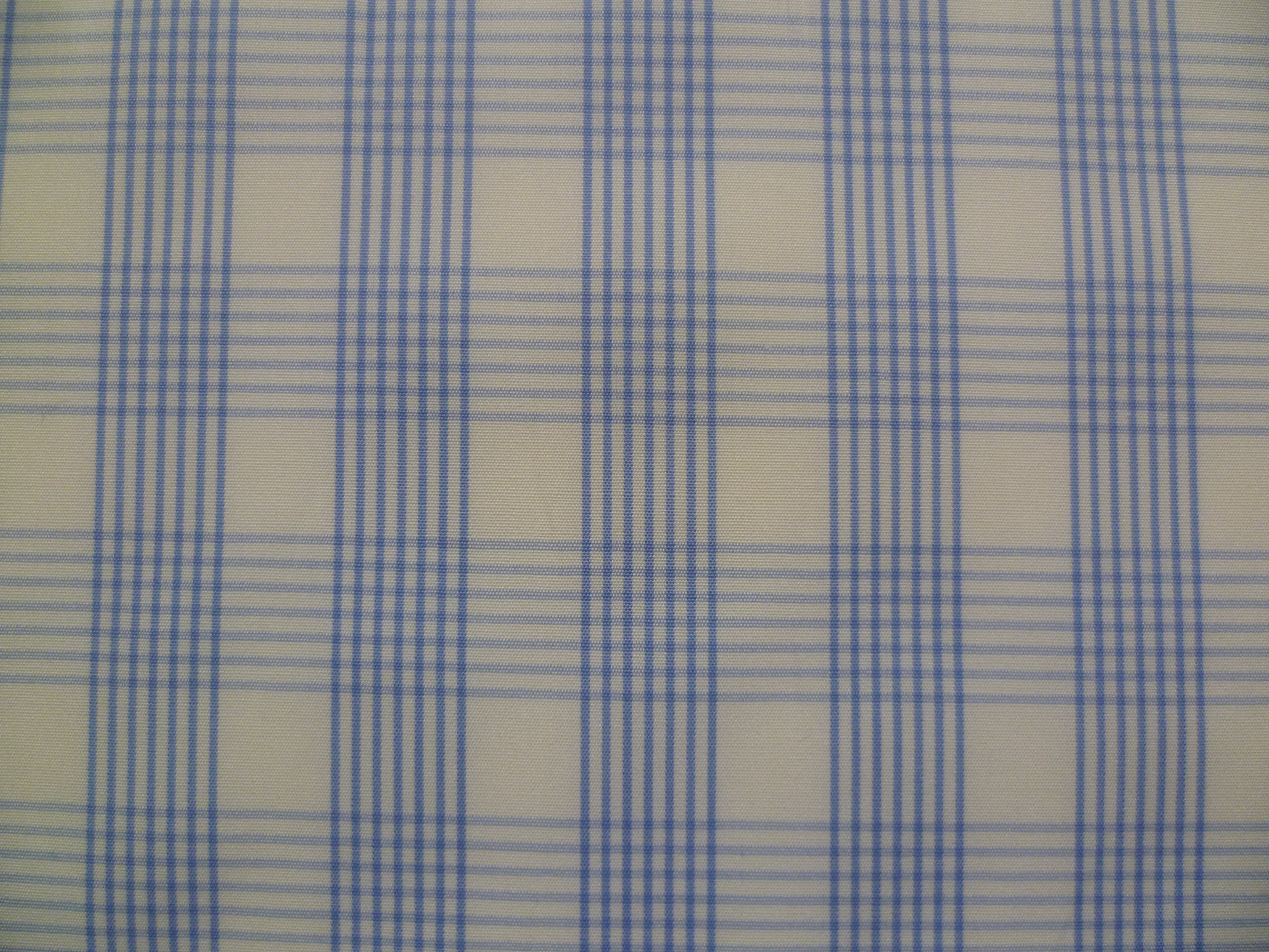 Blue White Check Cotton Shirting