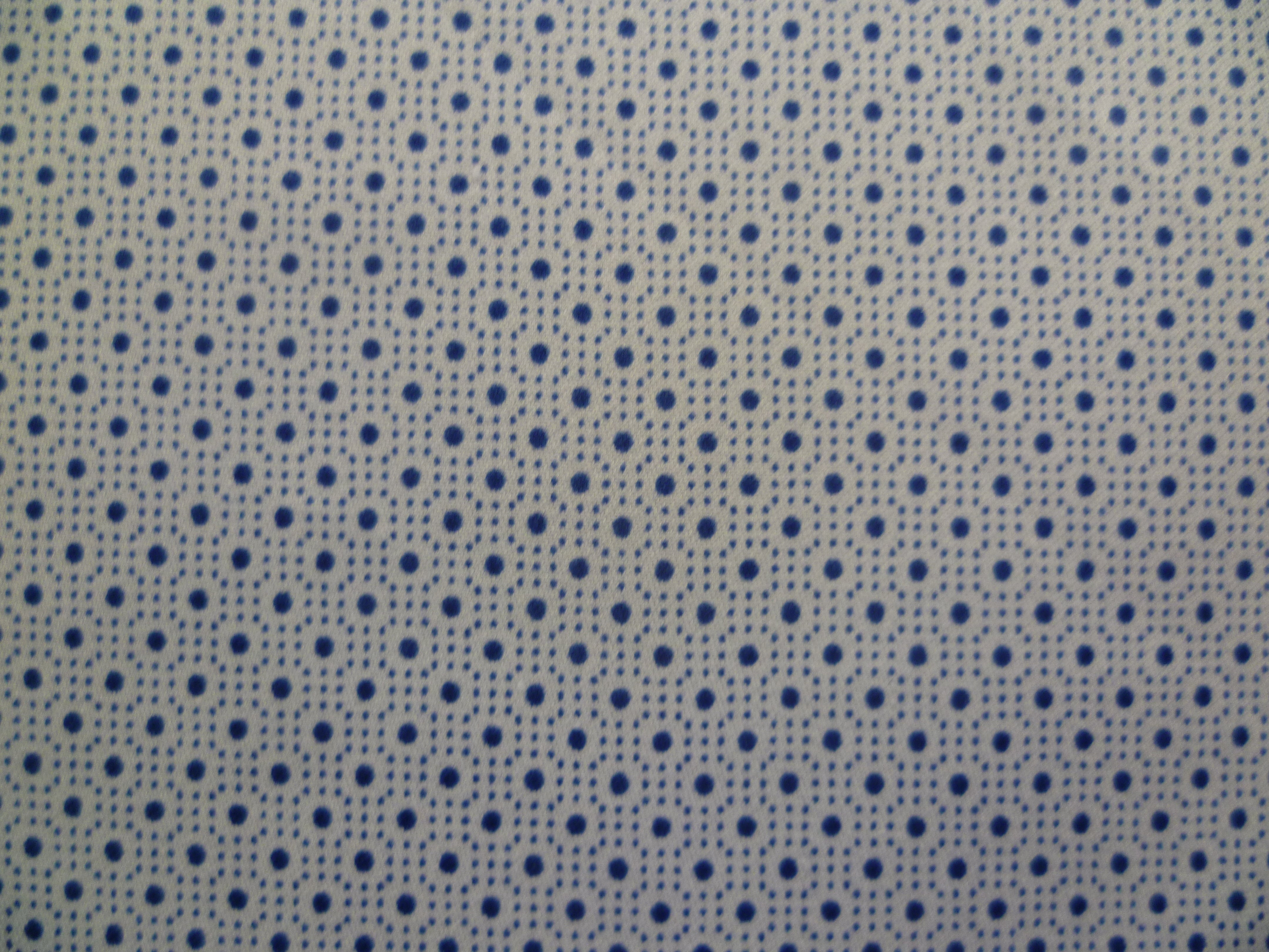 Blue White Pin Dot Cotton Dresses Shirting