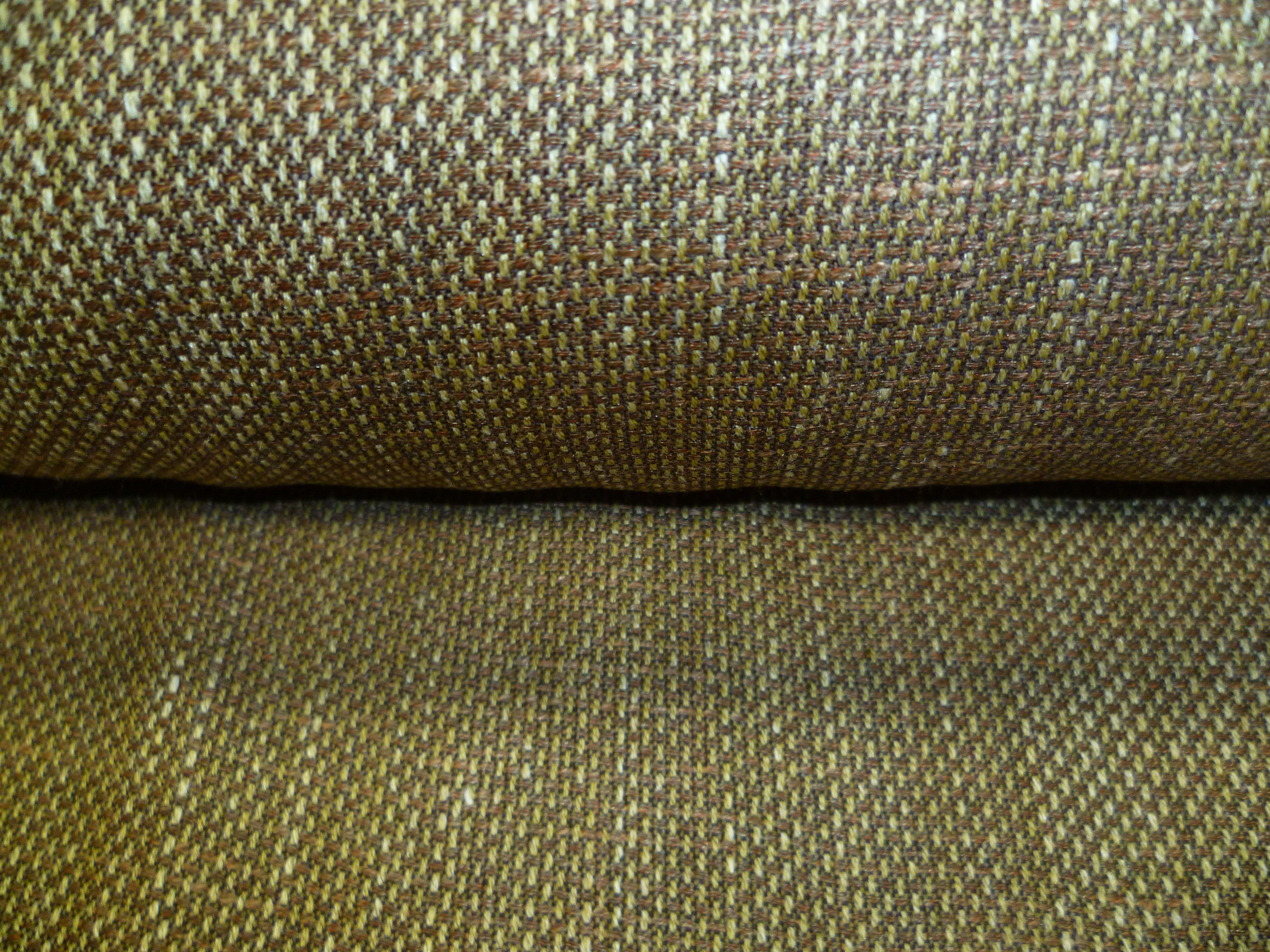Brown Cream Plain Silk Linen Blazer Suiting