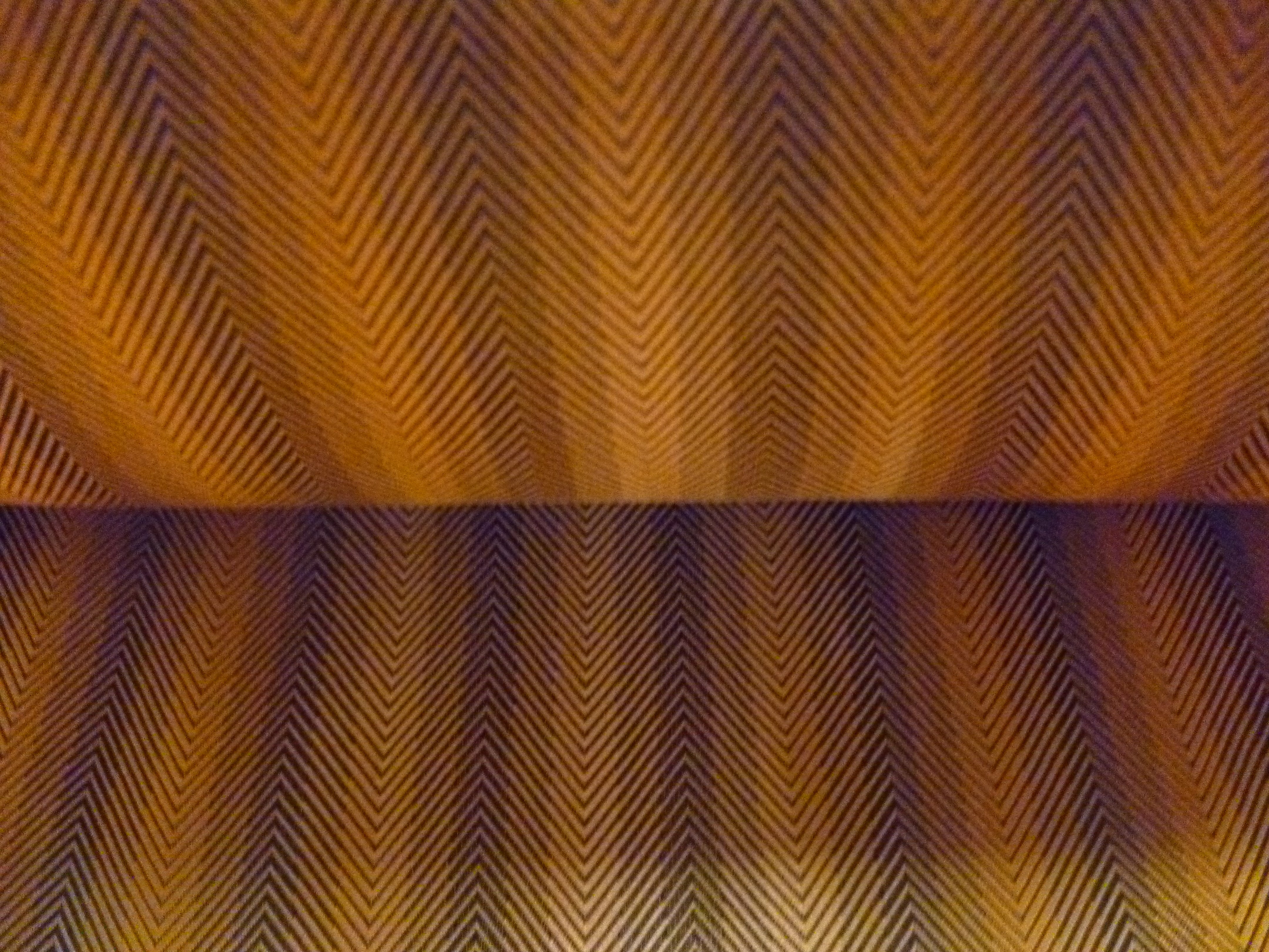 Brown Orange Herringbone Bemberg Lining