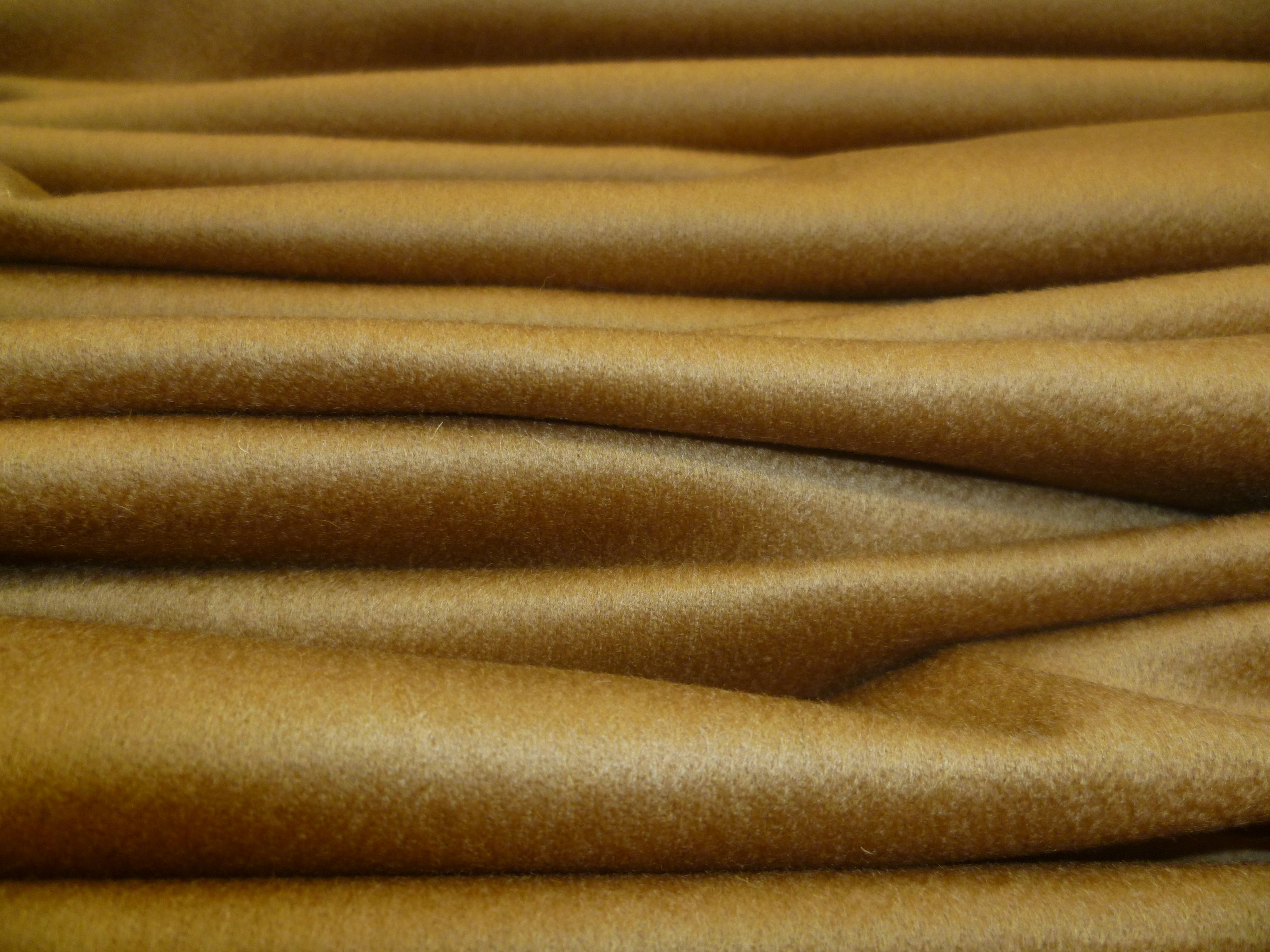 Brown Plain Cashmere Mink Blazer