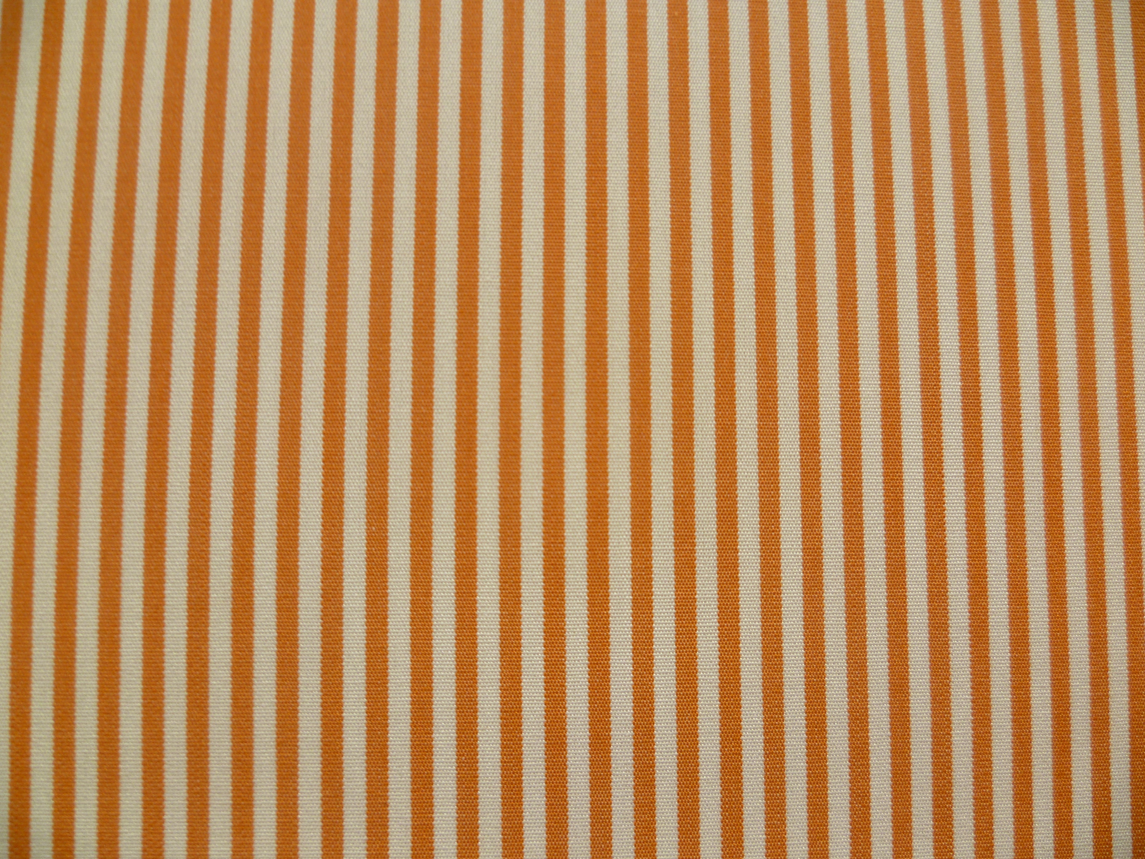 Burnt Orange White Bengal Stripe Cotton Shirting