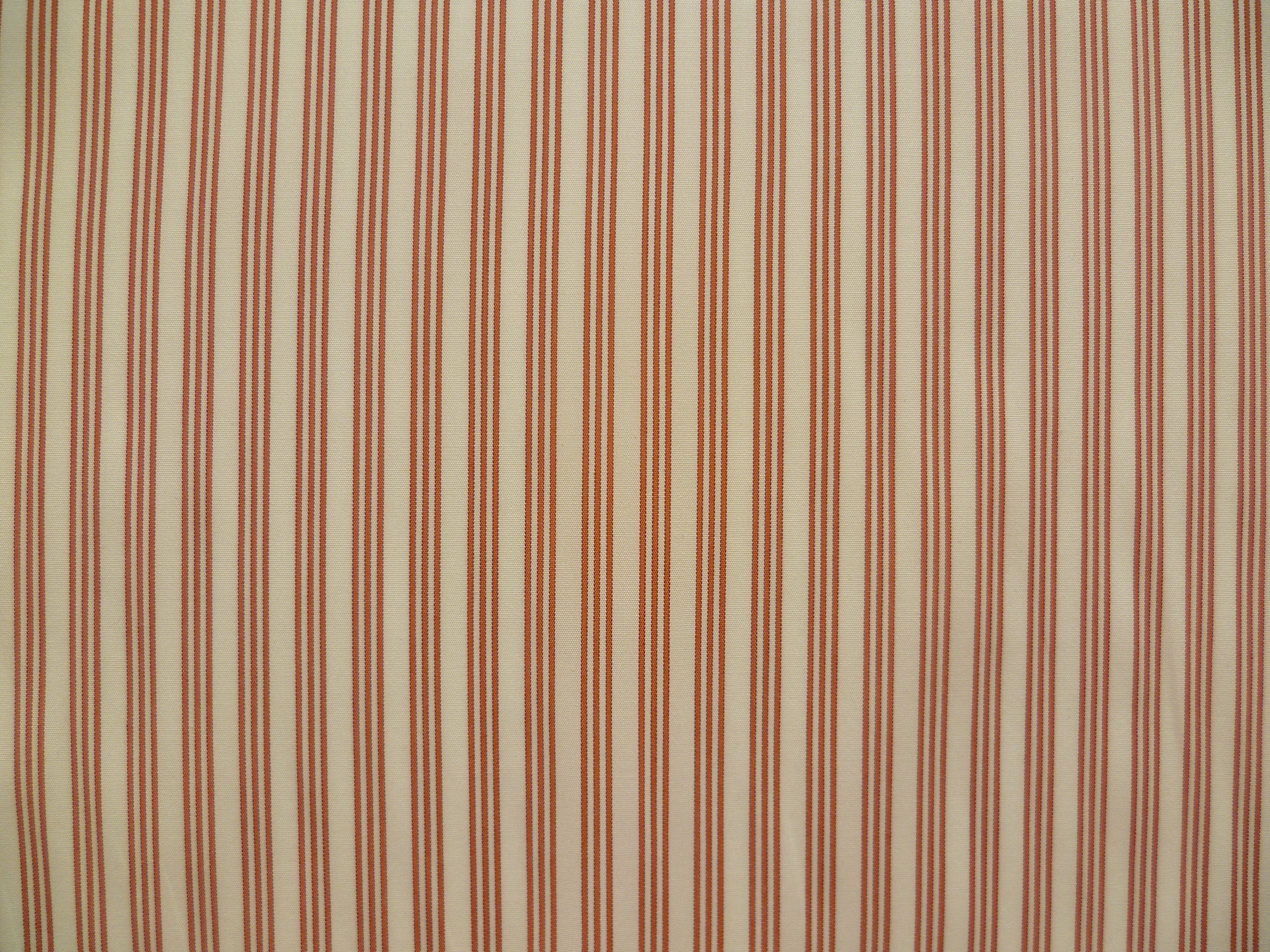 Burnt Orange White Stripe Cotton Shirting