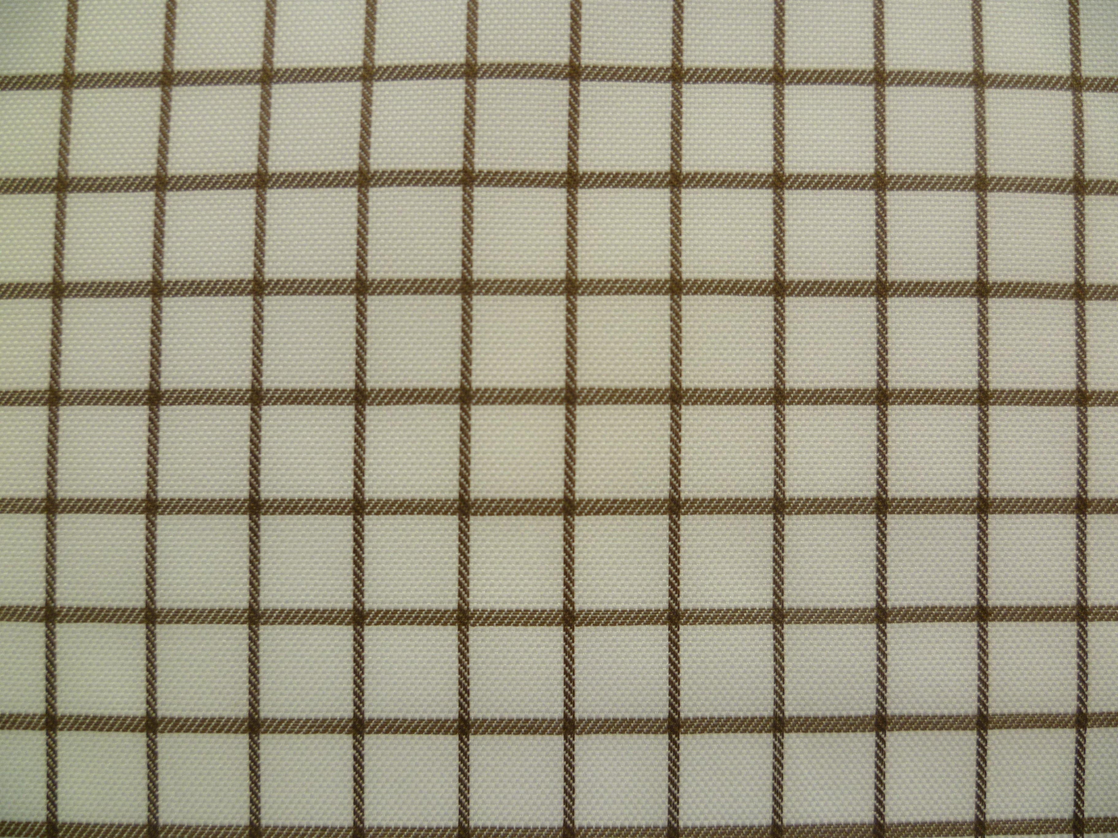 Choco Brown White Check Cotton Shirting