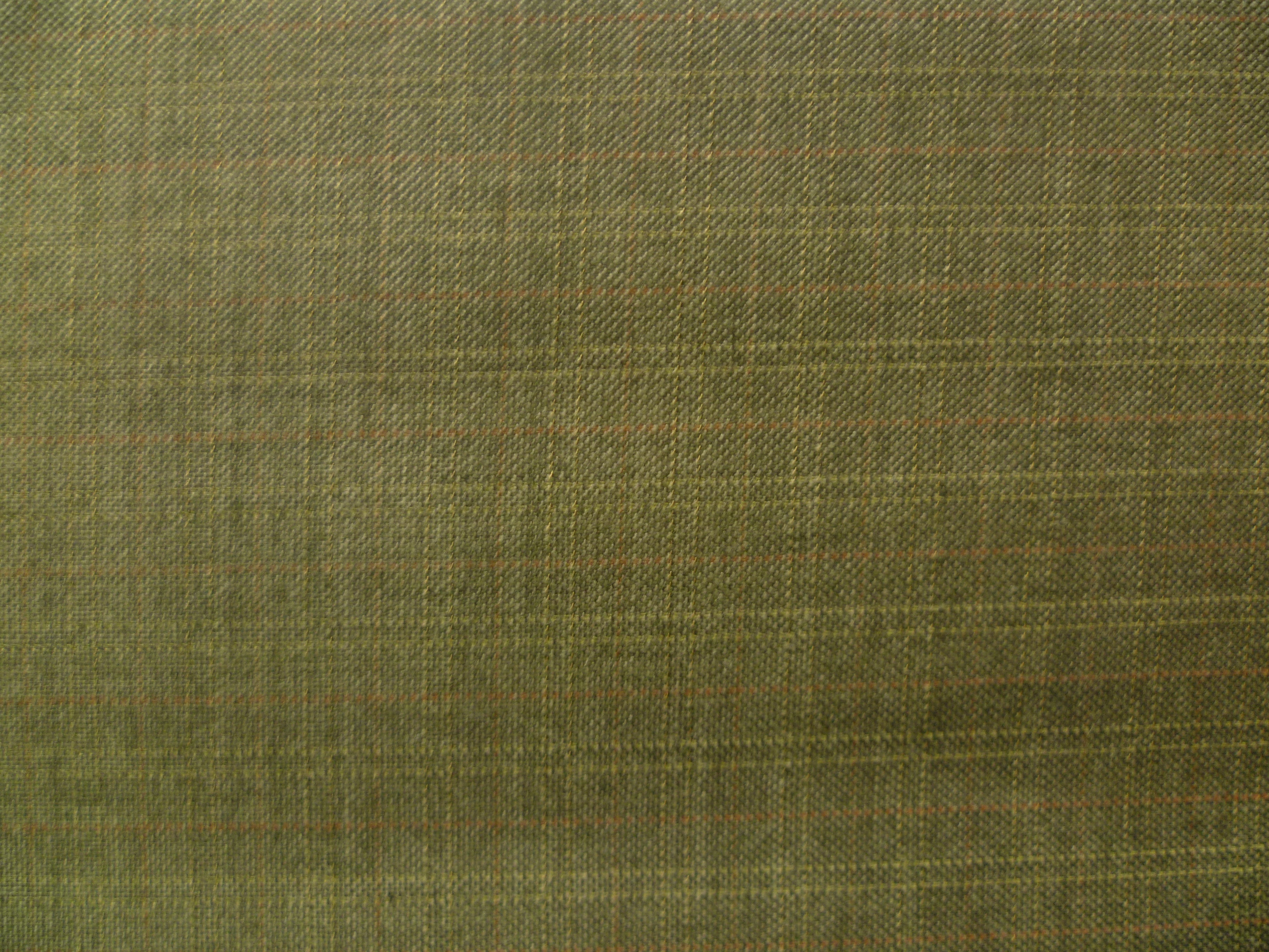 Green Brown Check Wool Blazer Suiting