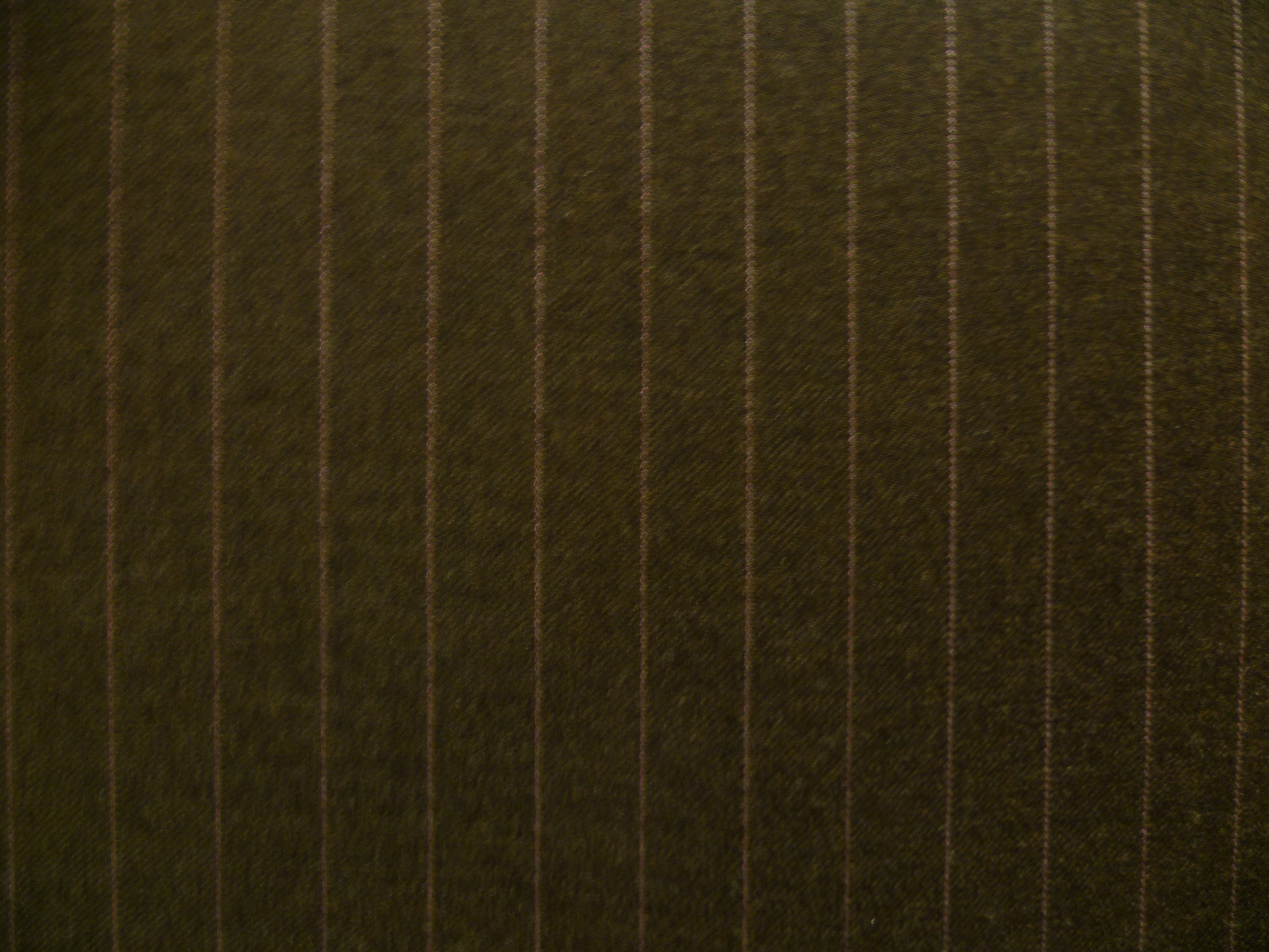 Green Brown Stripe Worsted Wool Suiting