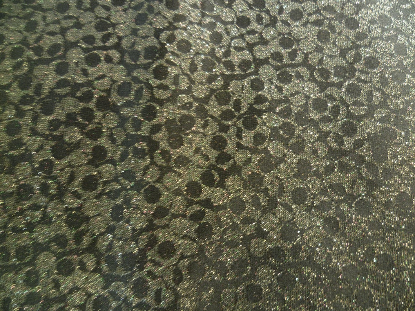 Green Silver Gray Floral Silk Viscose Formal Suiting
