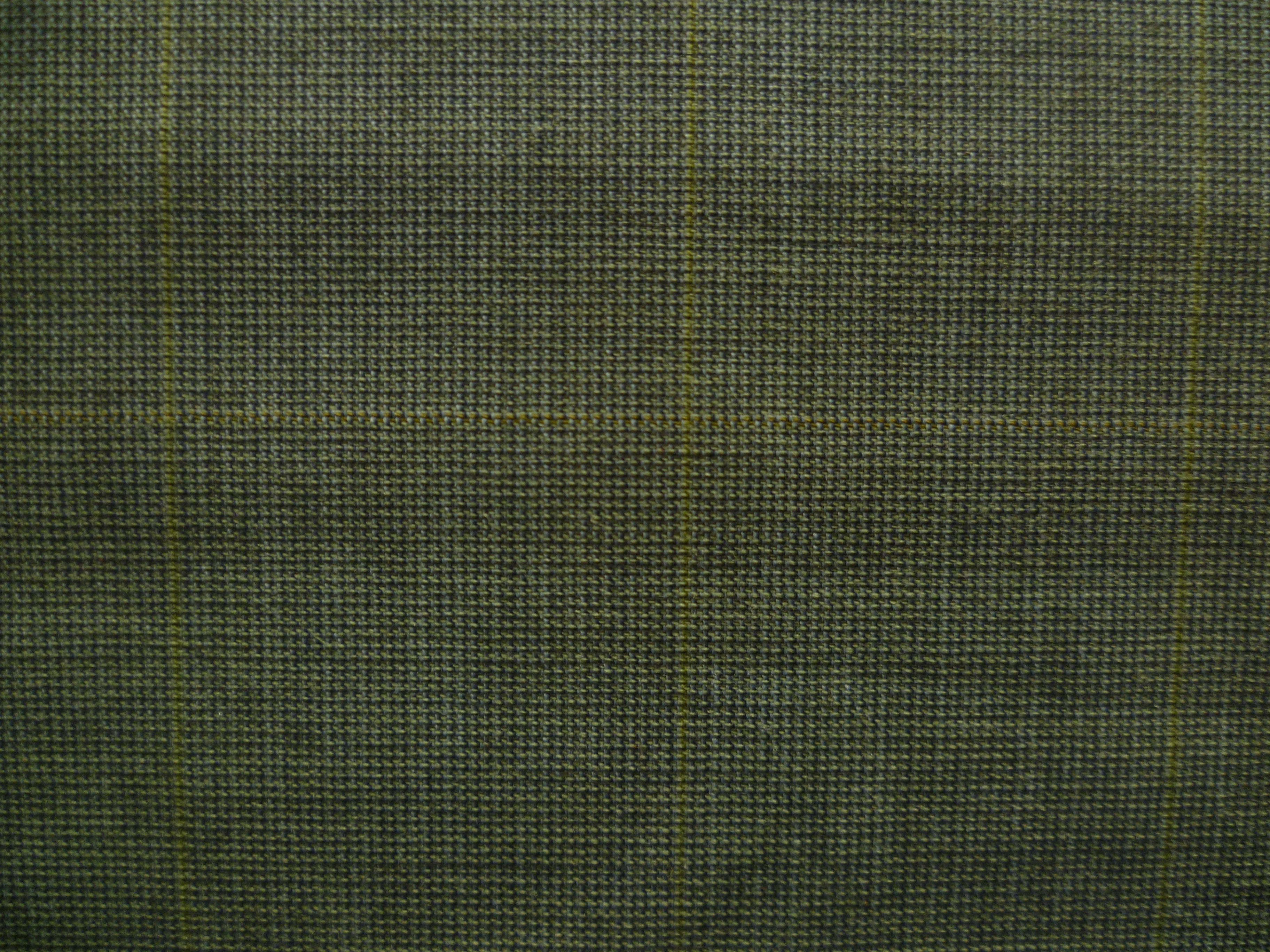 Green Tonal Check Worsted Wool Blazer Suiting