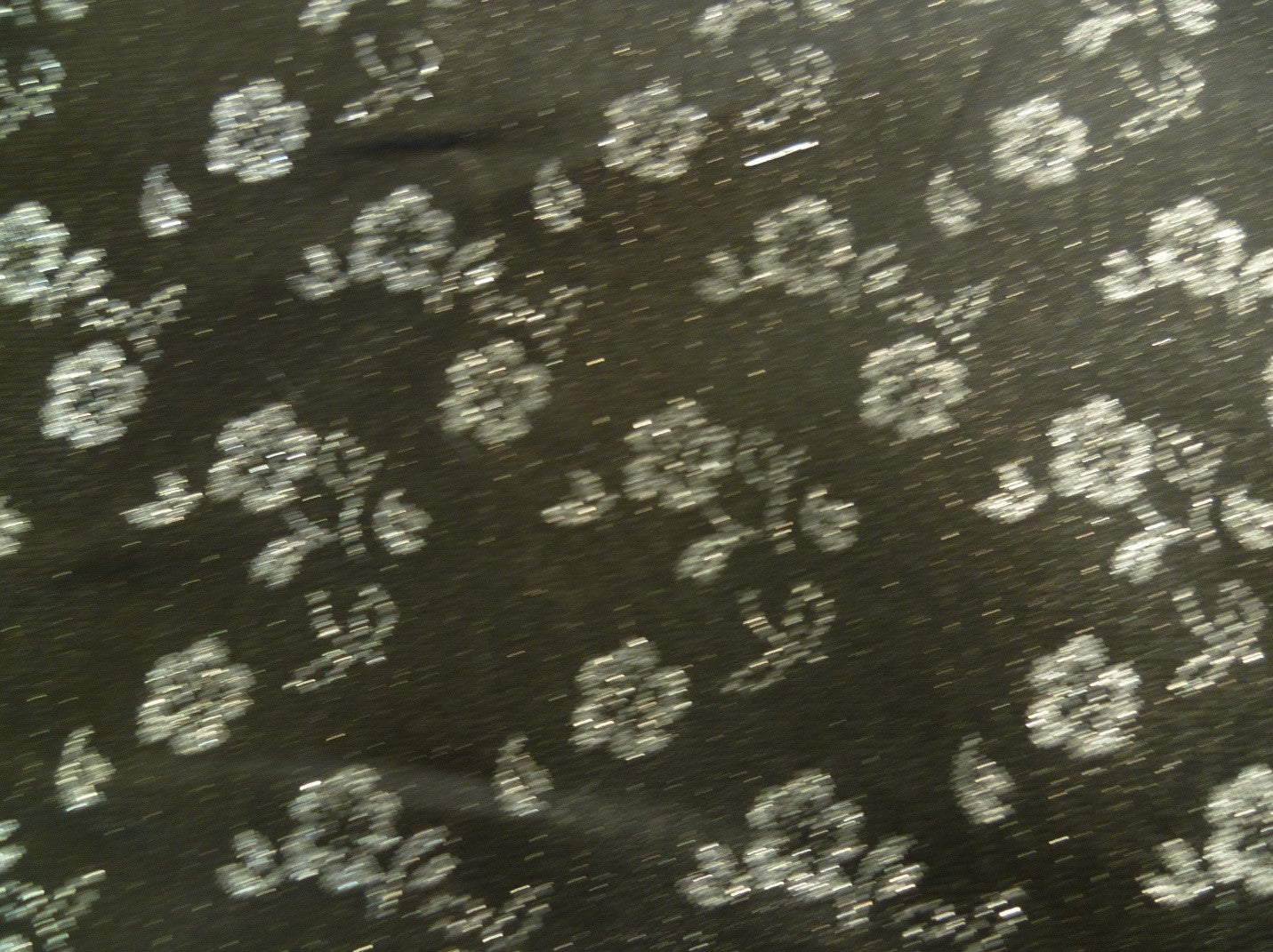 Grey Black Floral Silk Viscose Formal Suiting