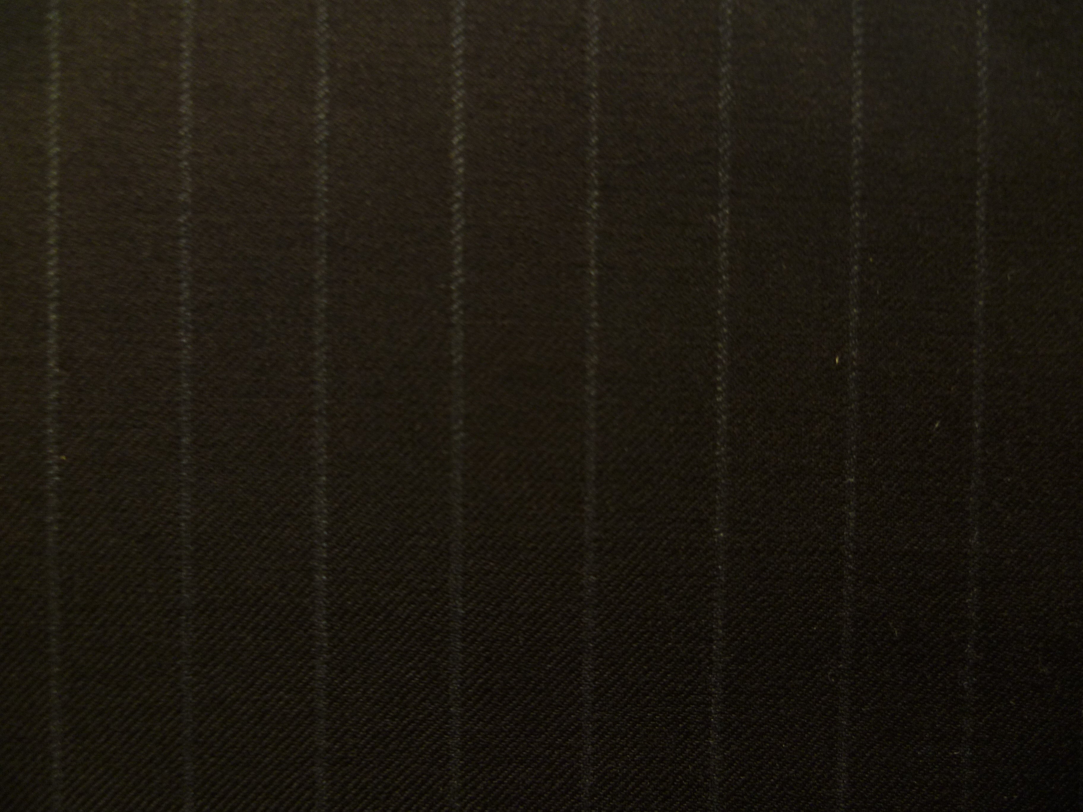 Grey Brown Stripe Worsted Wool Suiting