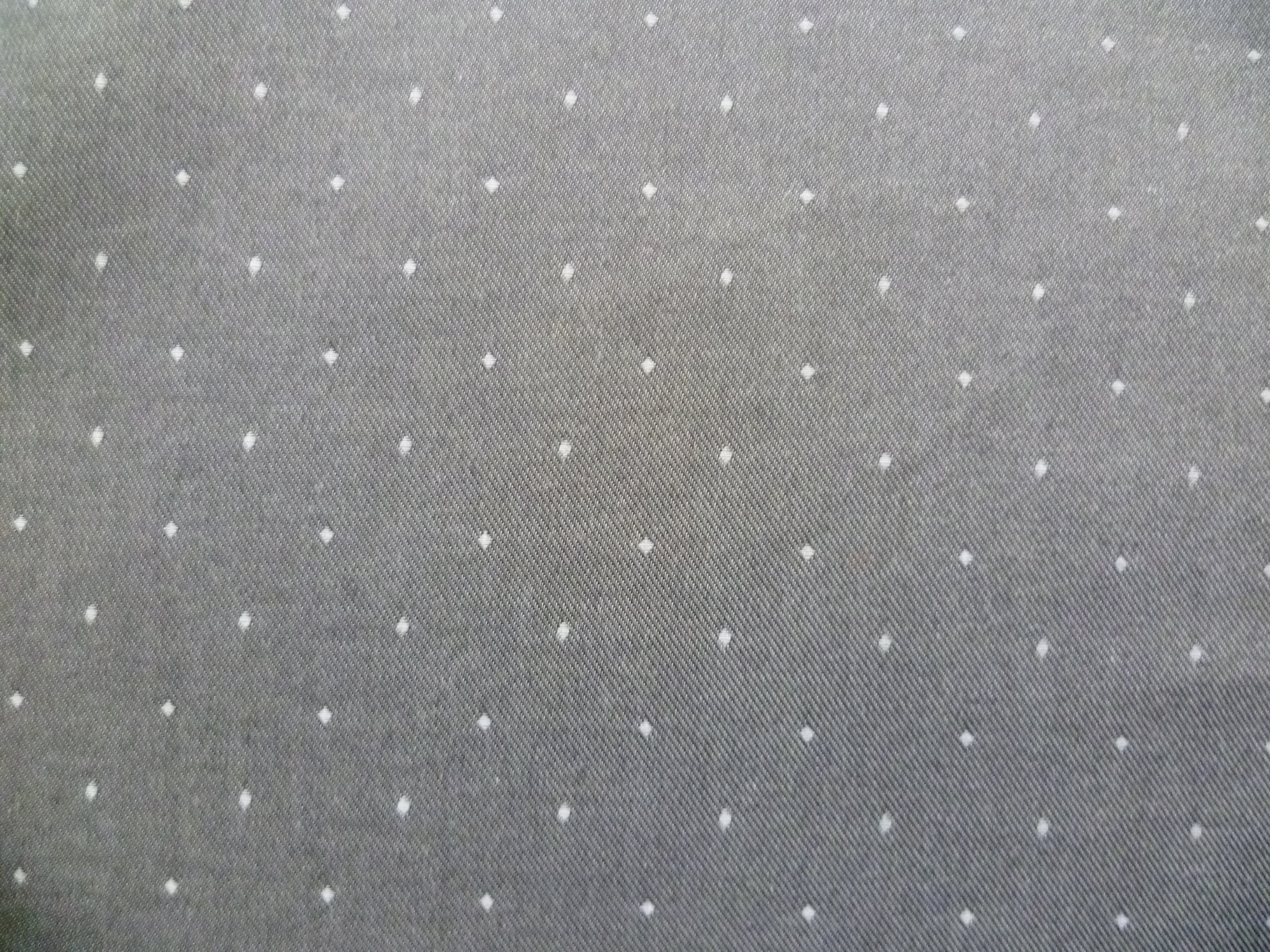 Grey White Pin Dot Cotton Dresses Shirting