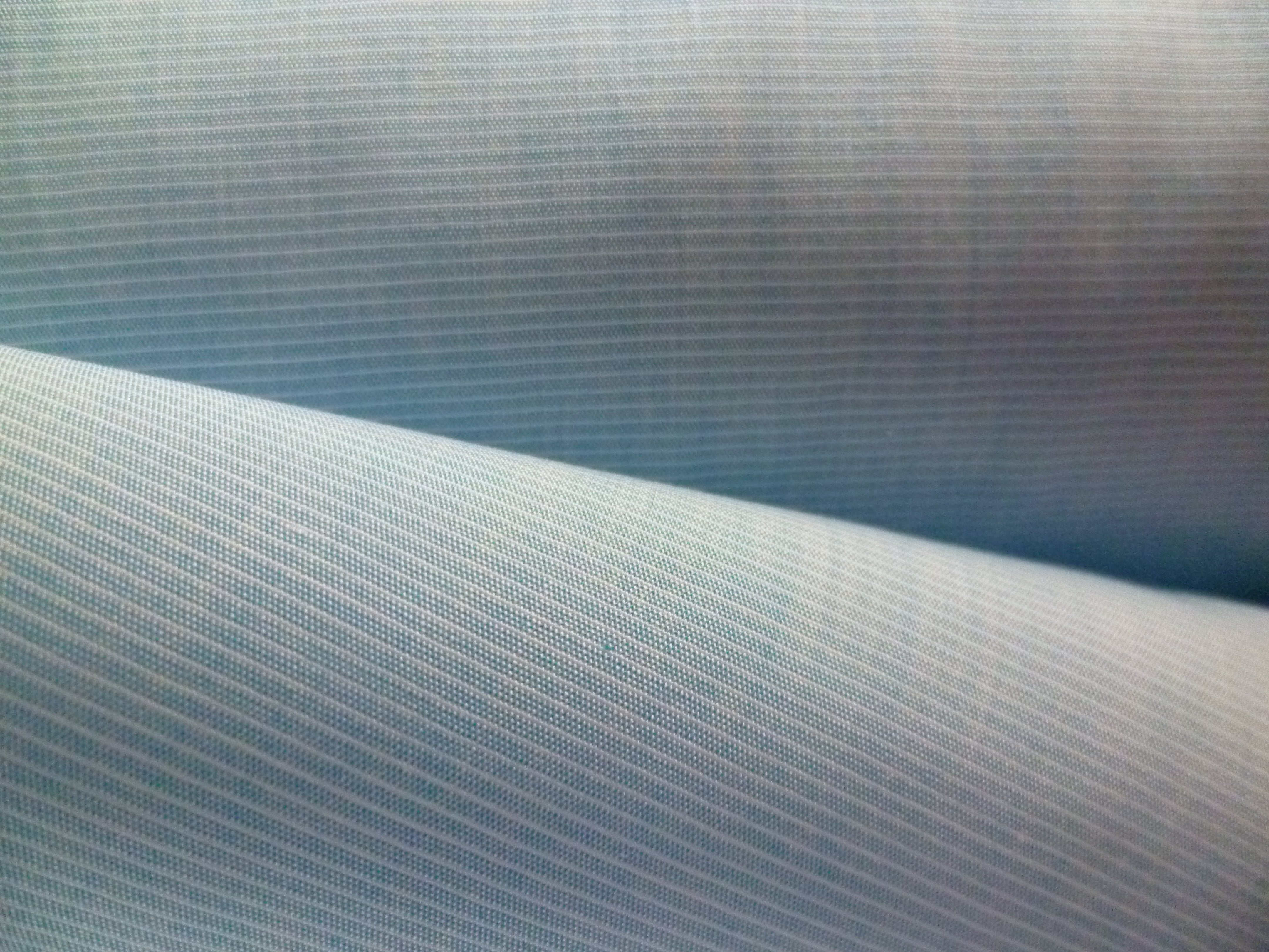 Light Blue White Stripe Cotton Shirting