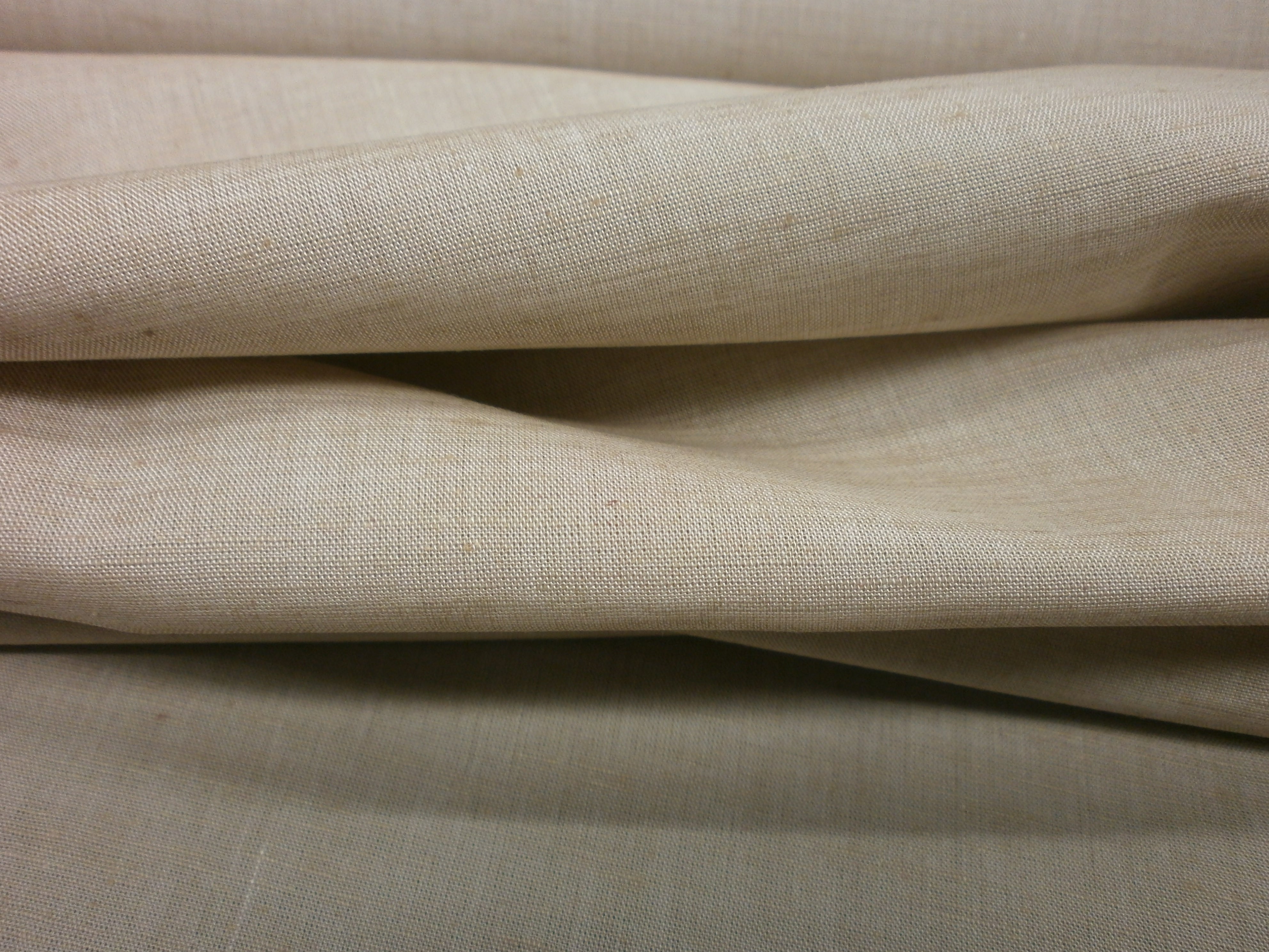 Light Brown Plain Linen Shirting