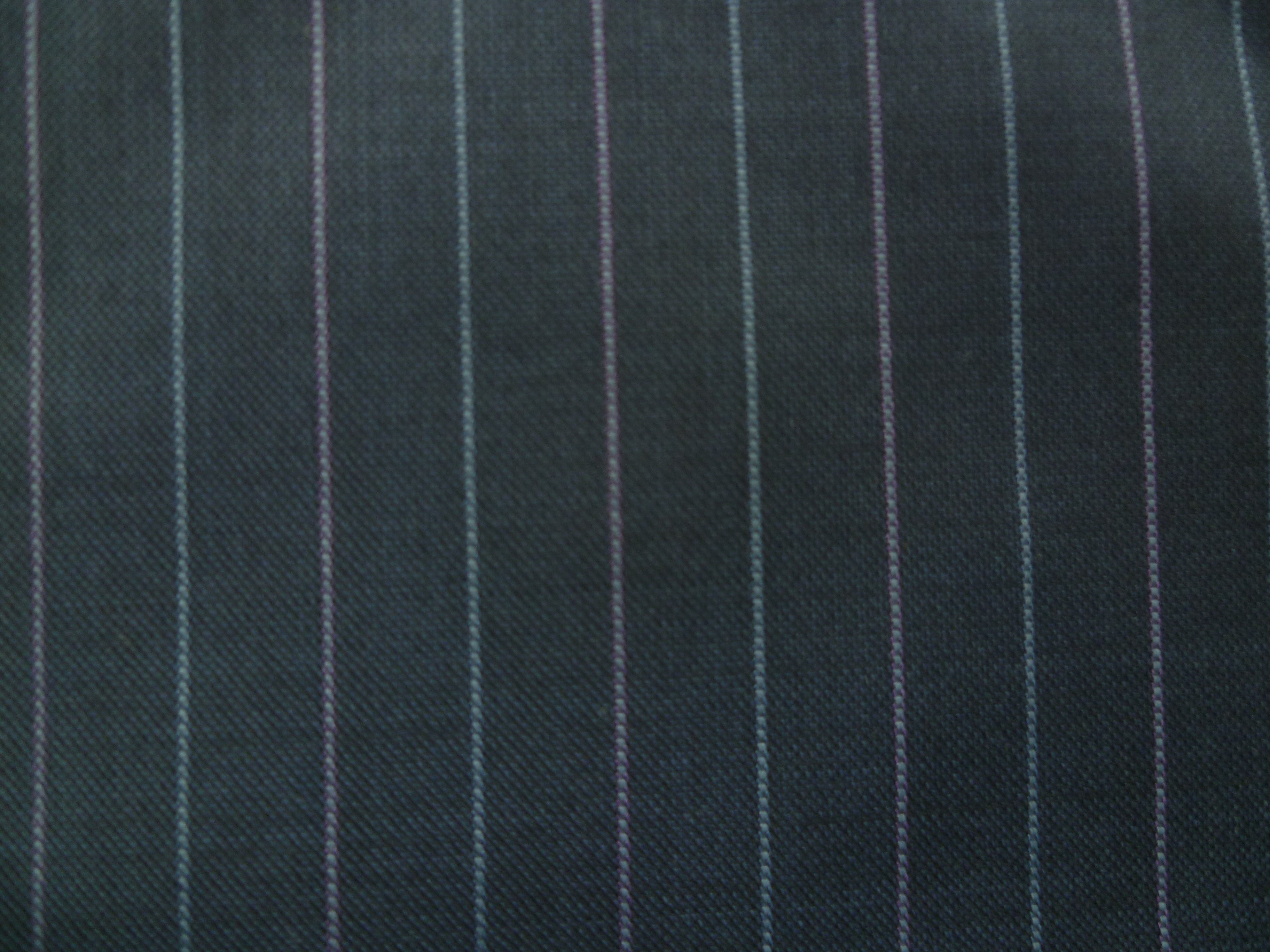 Multicolor Stripe Worsted Wool Suiting