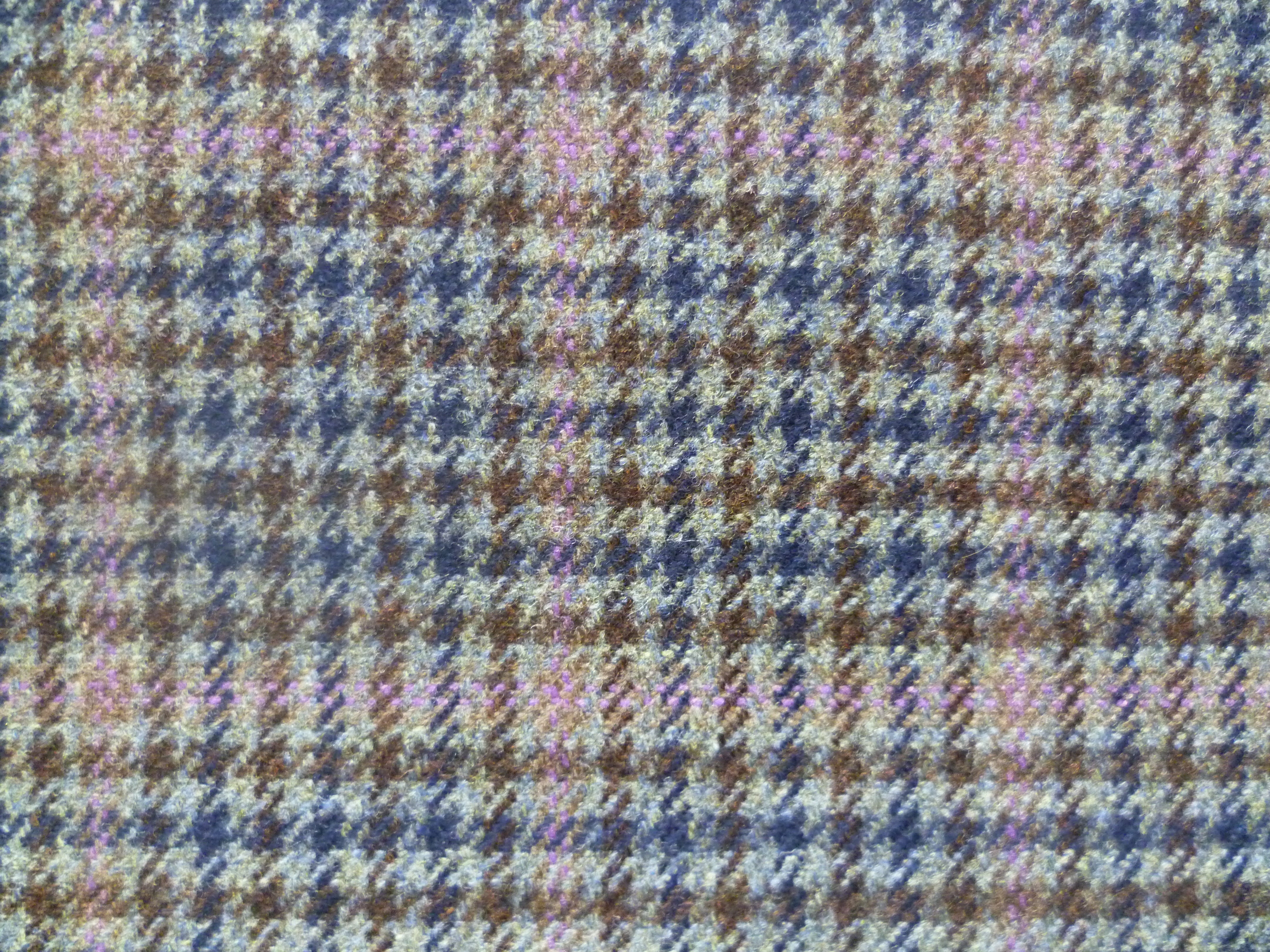 Multicolour Check Cashmere Wool Blazer Coating