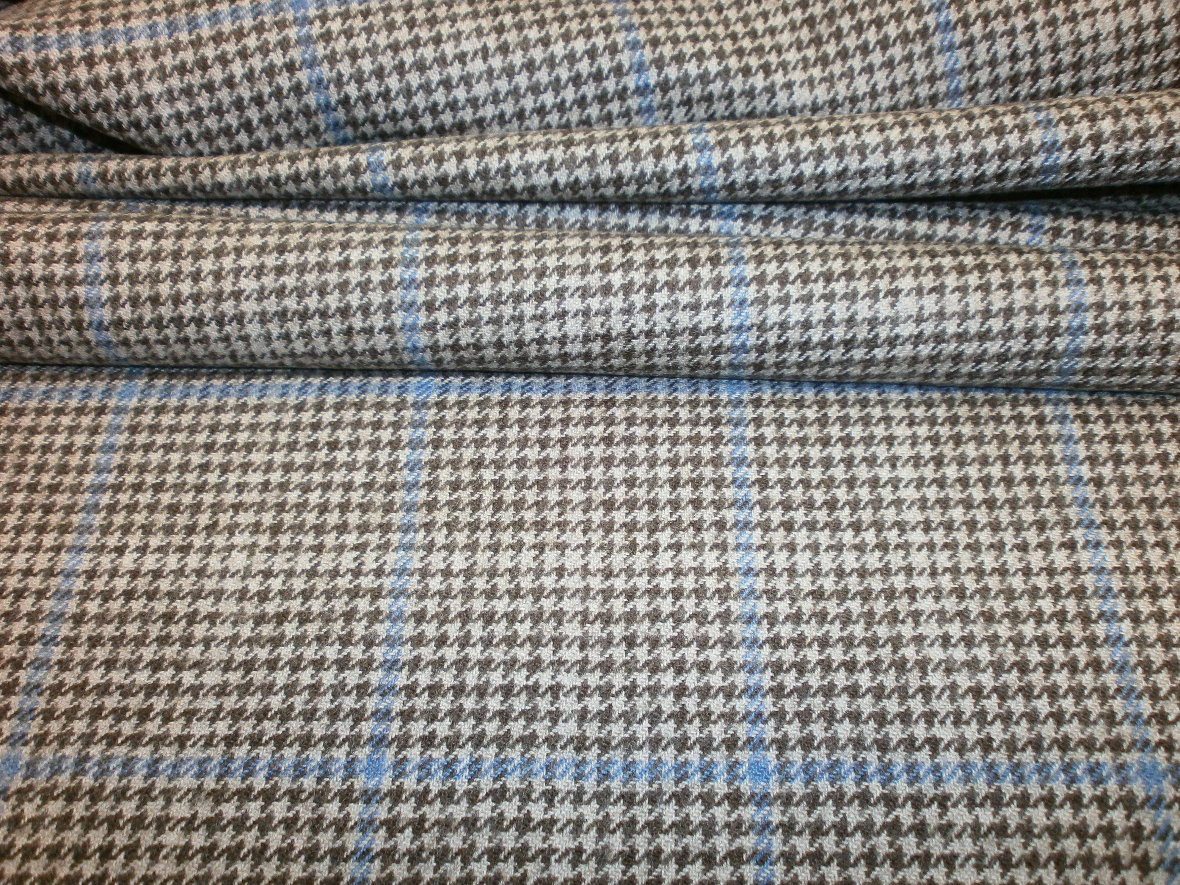 Multicolour Check Cashmere Wool Blazer Suiting