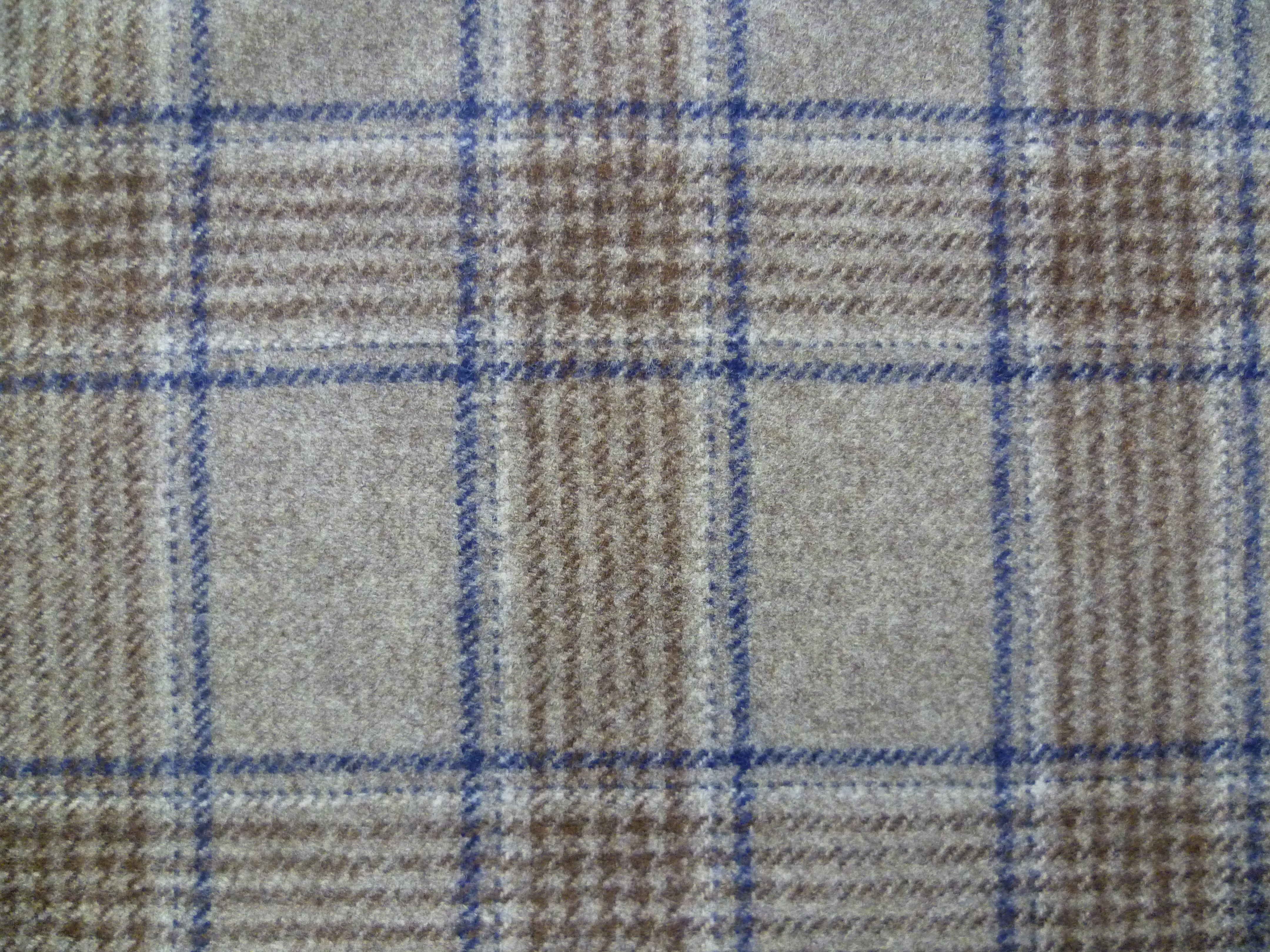 Multicolour Check Cashmere Wool Blazer Suiting