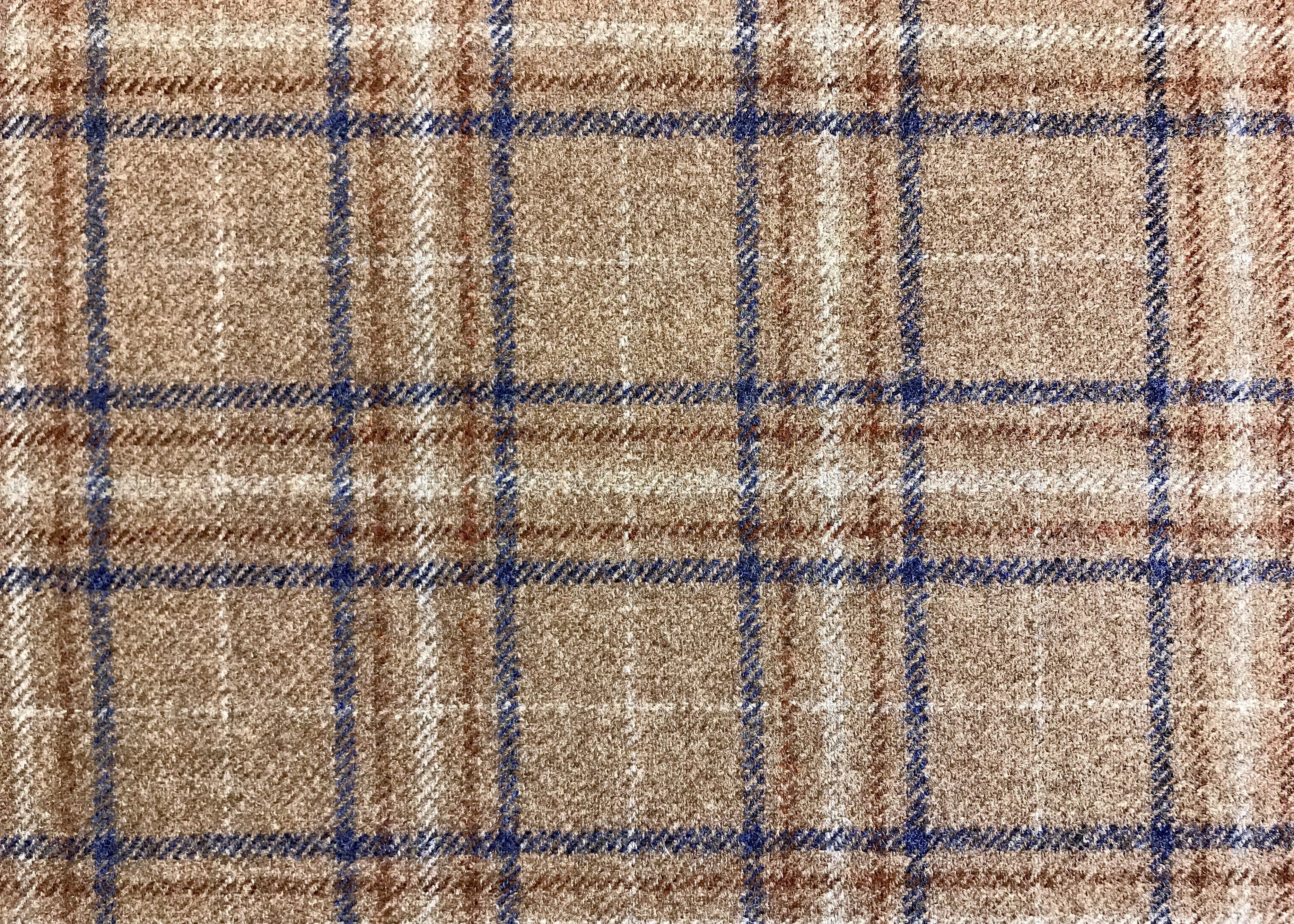 Multicolour Check Cashmere Wool Blazer Suitings