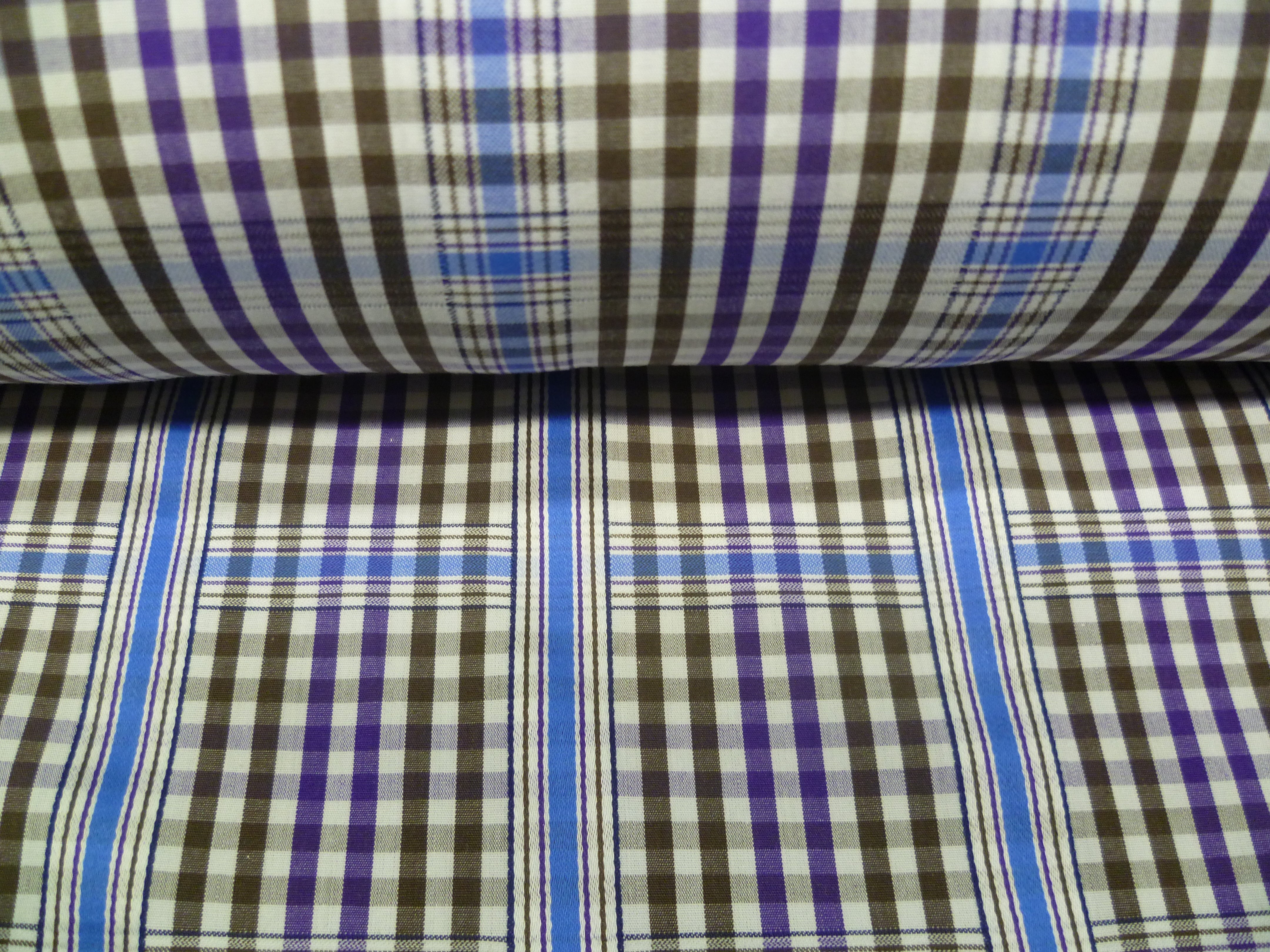 Multicolour Check Cotton Dresses Shirting