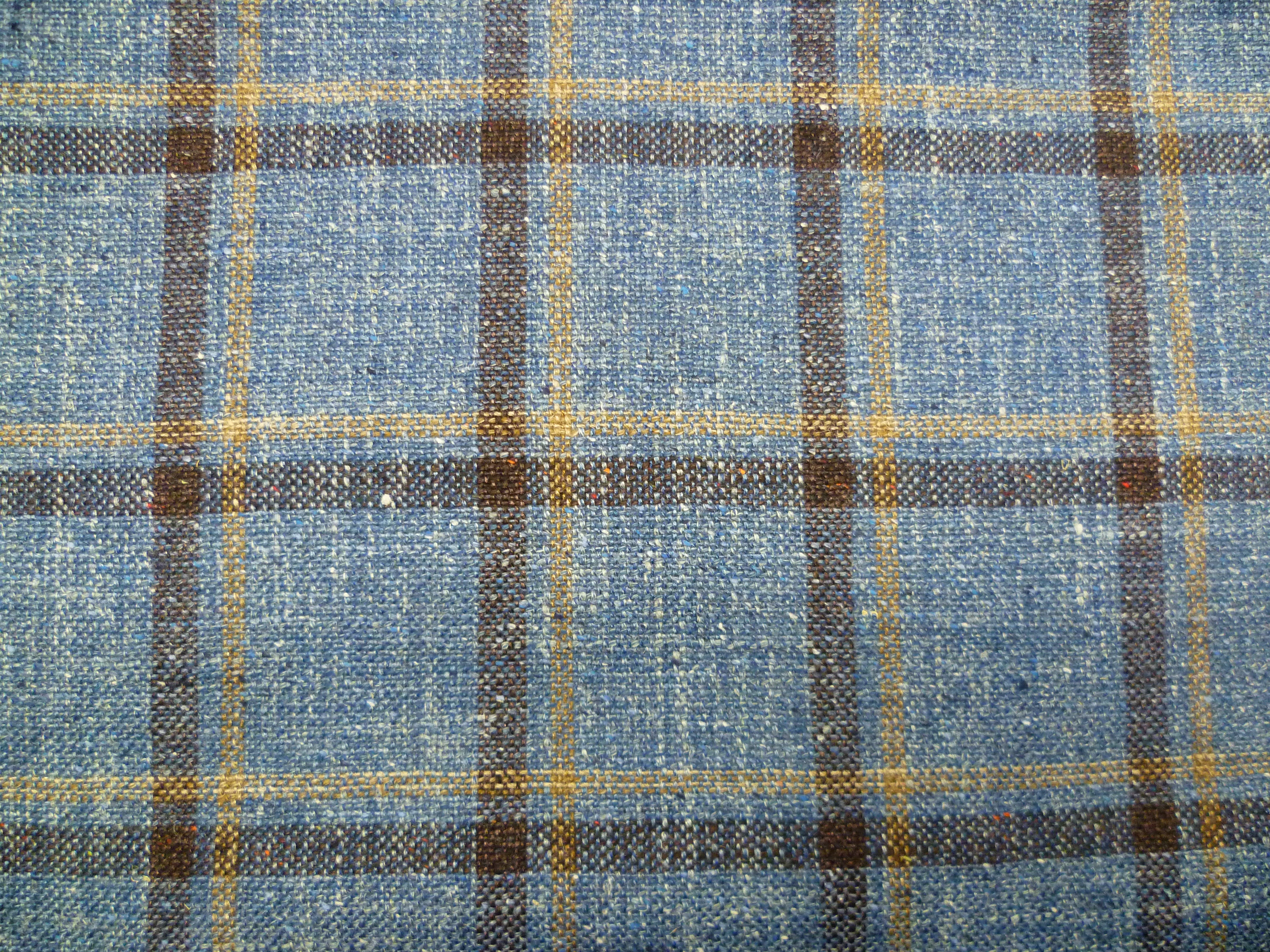 Multicolour Check Linen Blazer Suiting