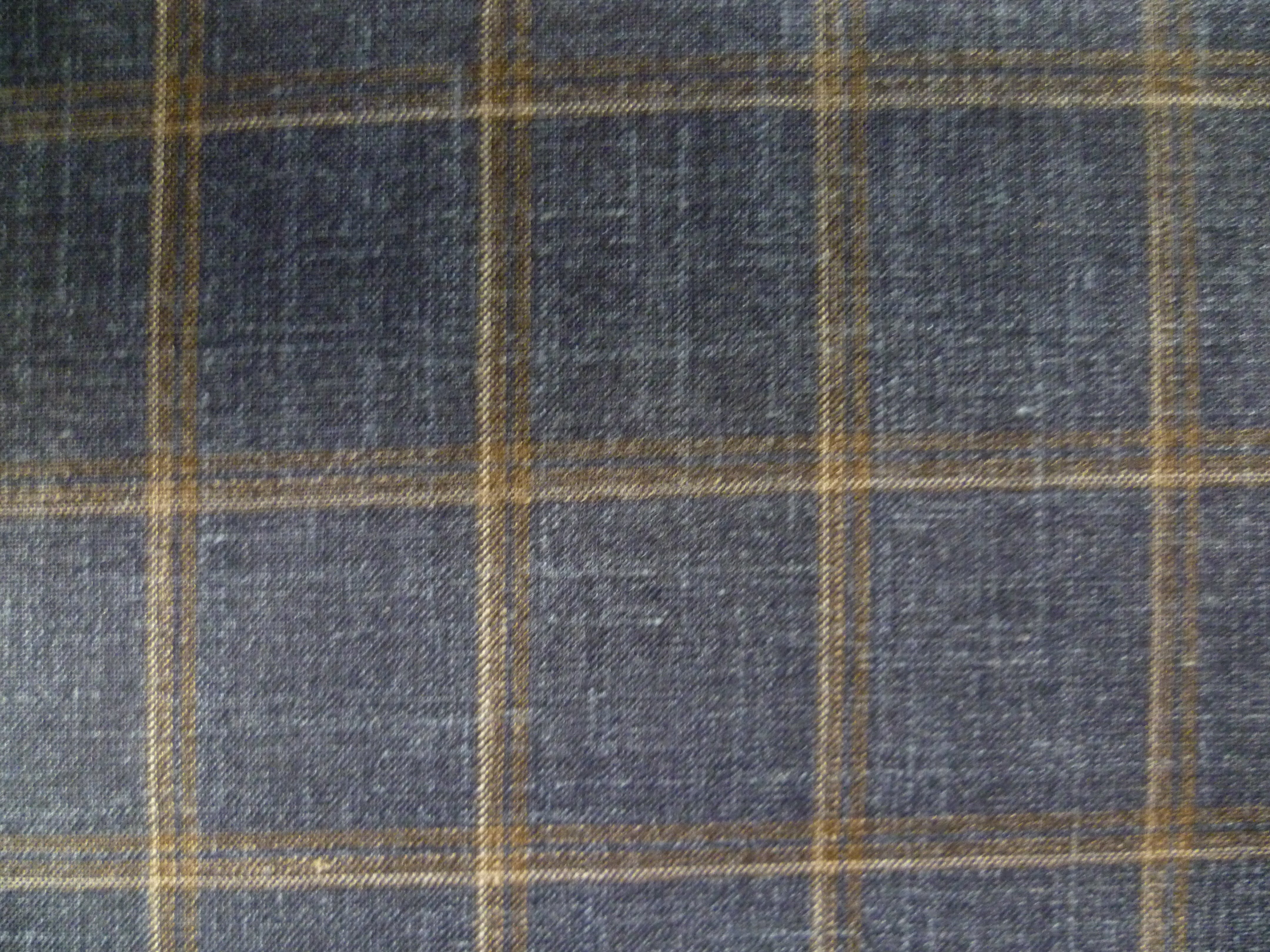 Multicolour Check Linen Blazer Suiting