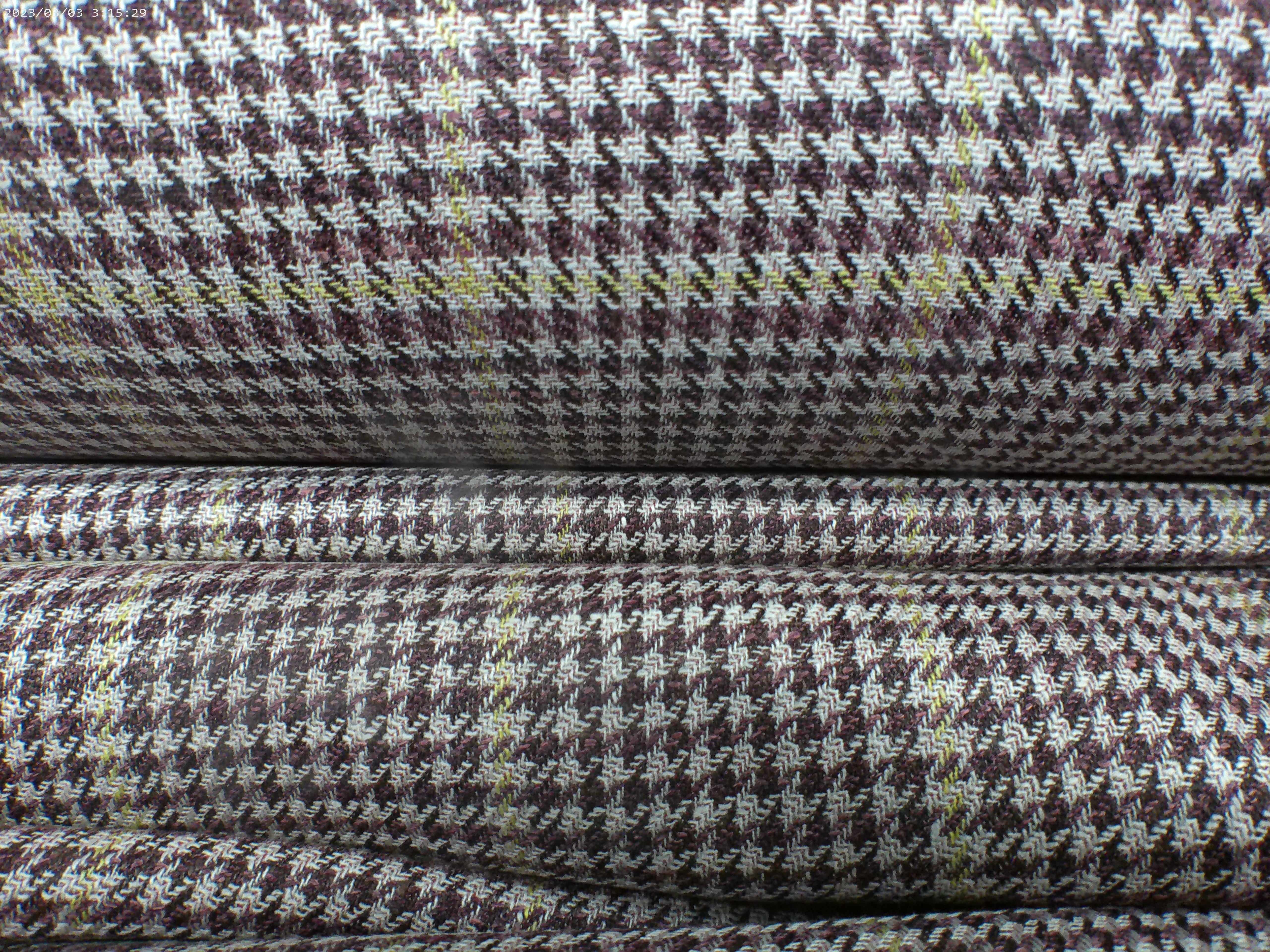 Multicolour Check Silk Linen Wool Blazer Suiting